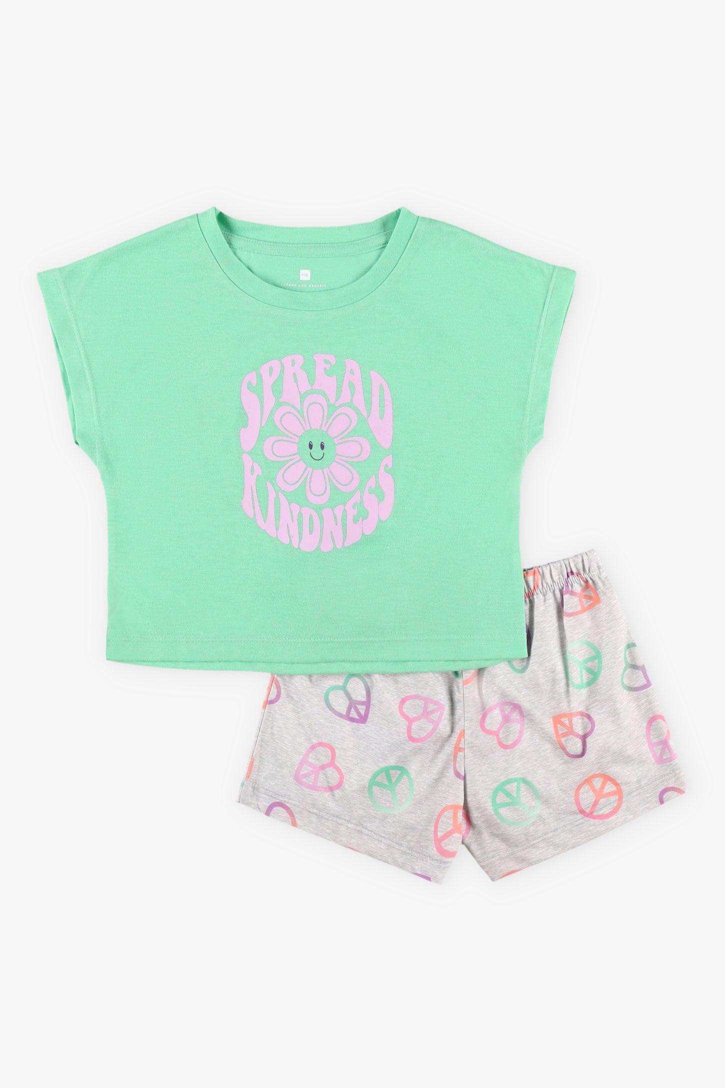 Pyjama 2-pièces, 2/35$ - Enfant fille && VERT