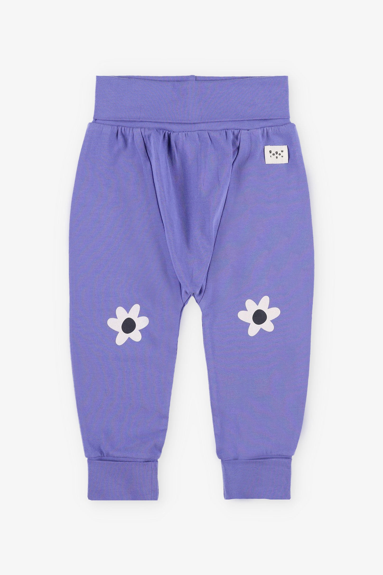 Pantalon évolutif en coton - Bébé fille && BLEU