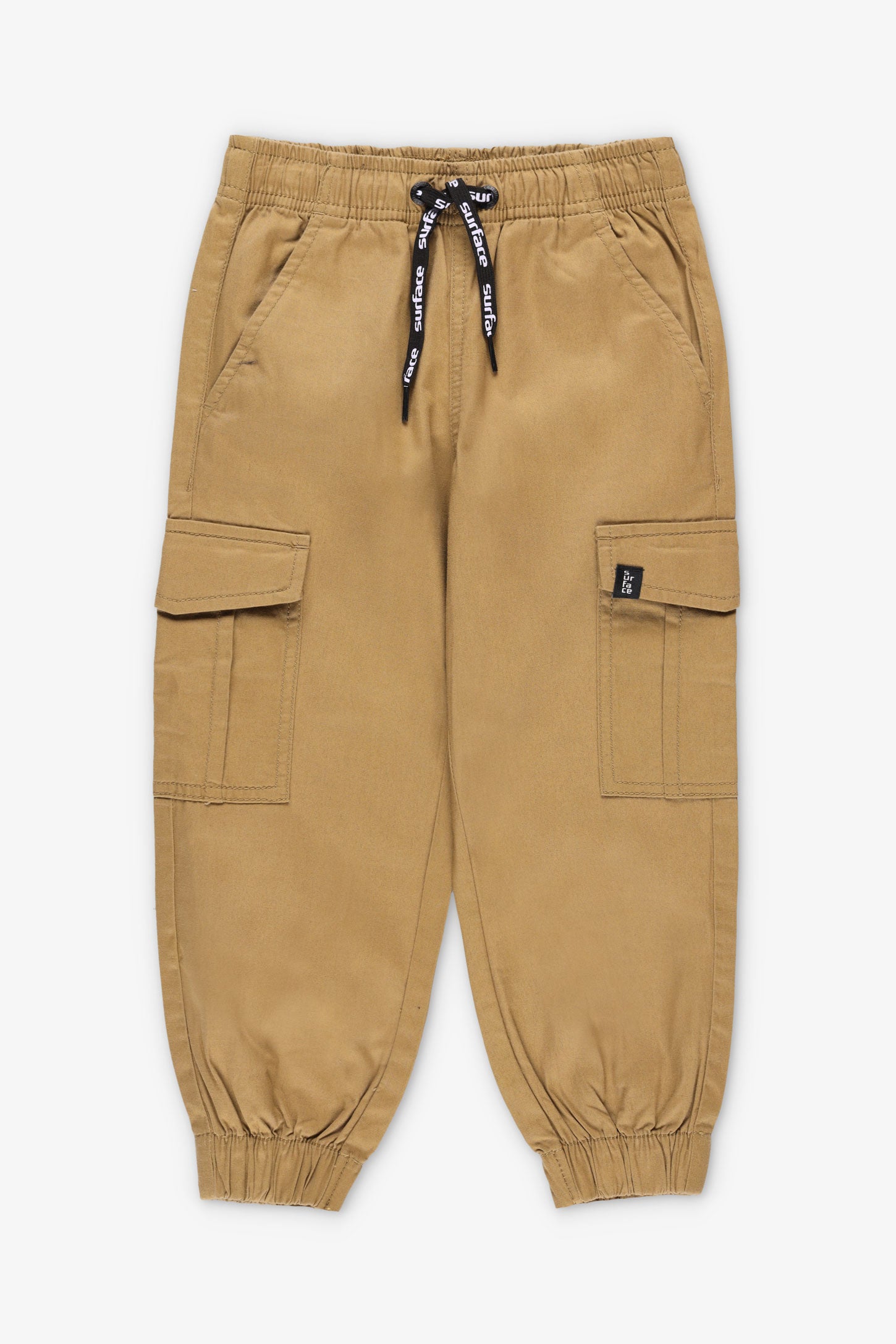 Pantalon effet cargo uni pour garçon Gris chiné foncé - 14