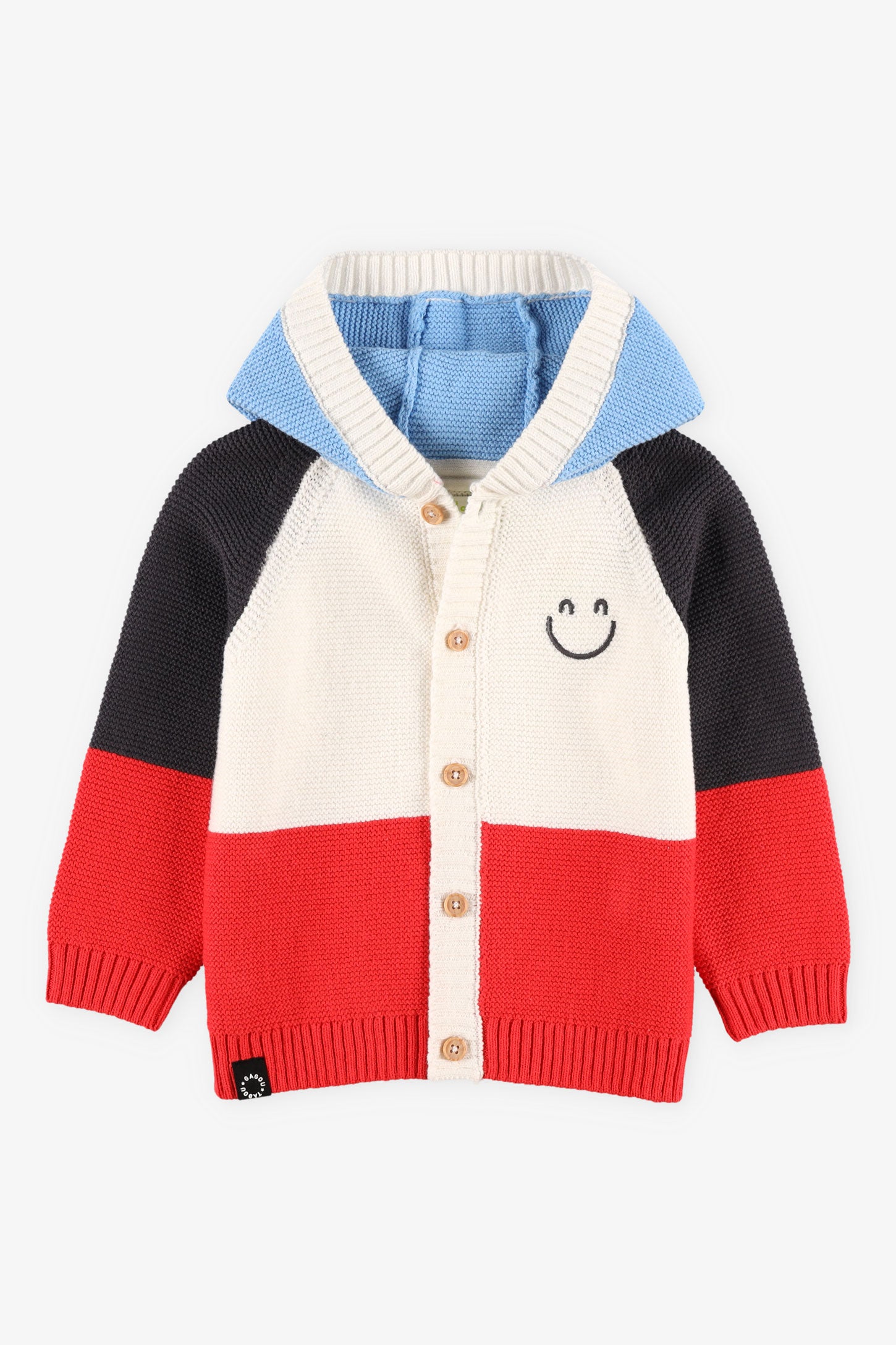 Veste à capuchon en tricot, 2T-3T - Bébé garçon && ROUGE