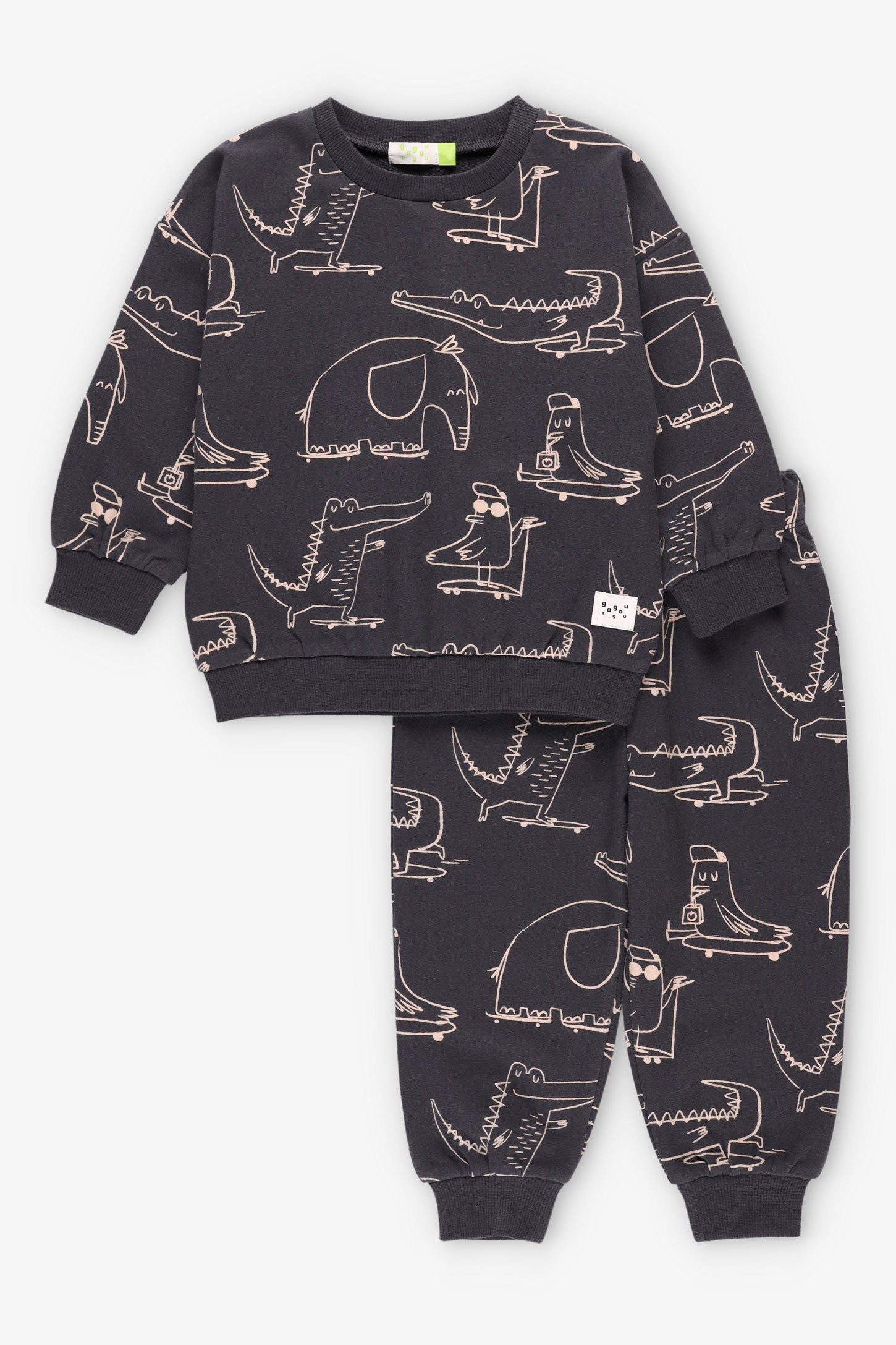 Ensemble 2-pièces chandail et jogger, 2T-3T - Bébé garçon && GRIS MULTI
