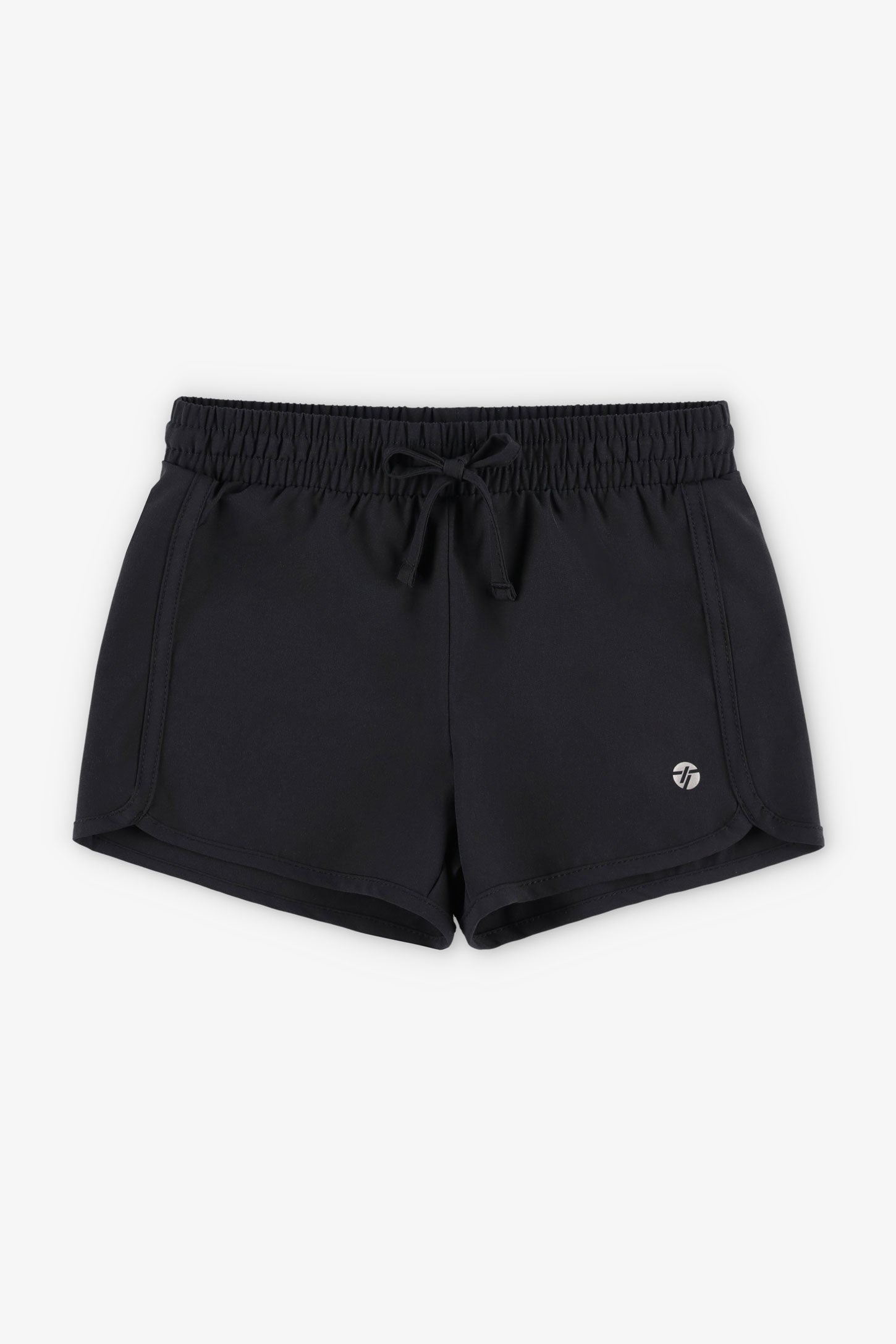 Short athlétique extensible 4 sens - Enfant fille && NOIR