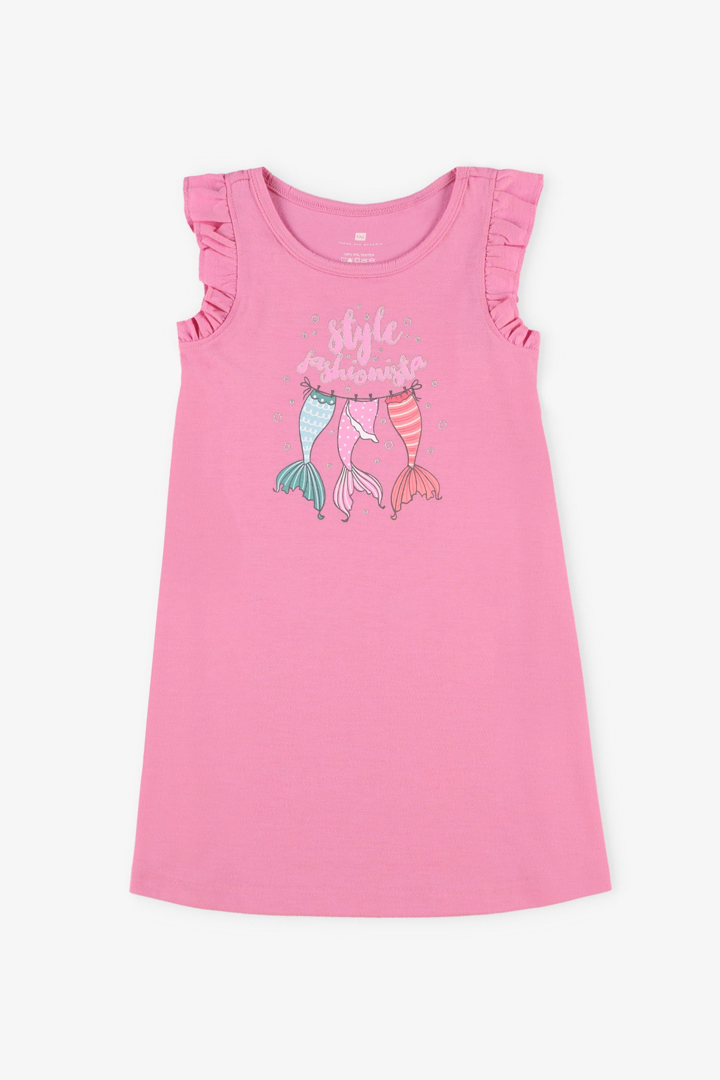 Robe de nuit manches volants, 2/35$ - Enfant fille && MAUVE