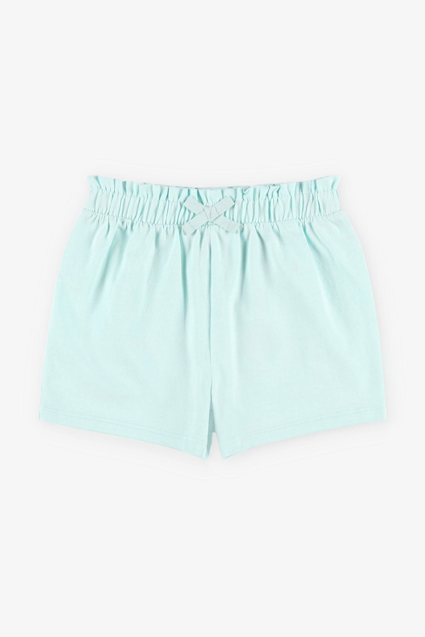 Short taille élastique en coton, 2/15$ - Bébé fille && BLEU PALE
