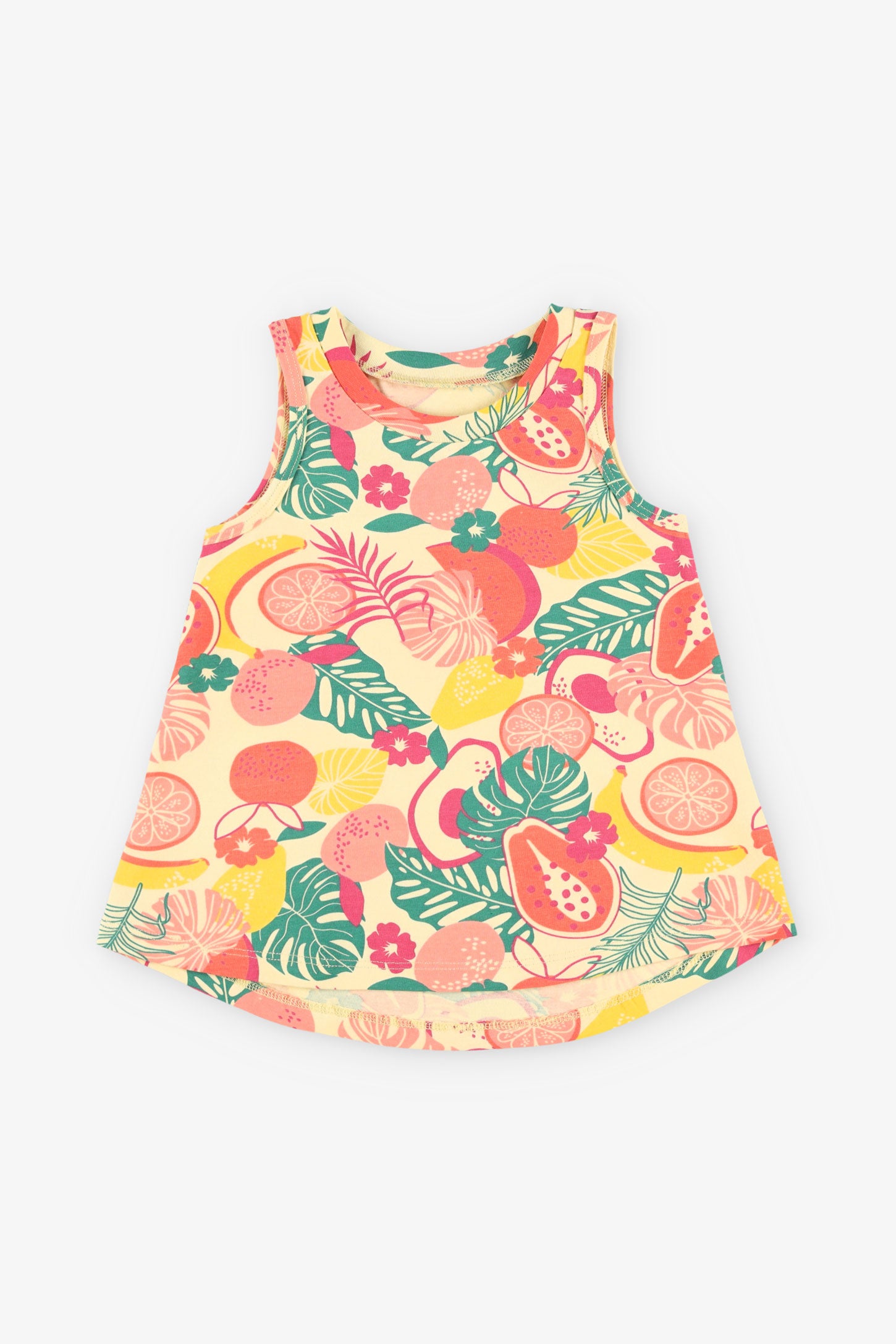 Camisole imprimée coupe A coton, 2T-3T, 2/15$ - Bébé fille && JAUNE/MULTI