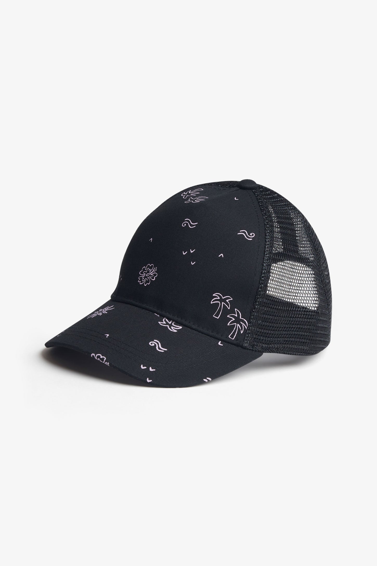 Casquette ajustable coton et mesh, 2/25$ - Enfant fille && NOIR/MULTI