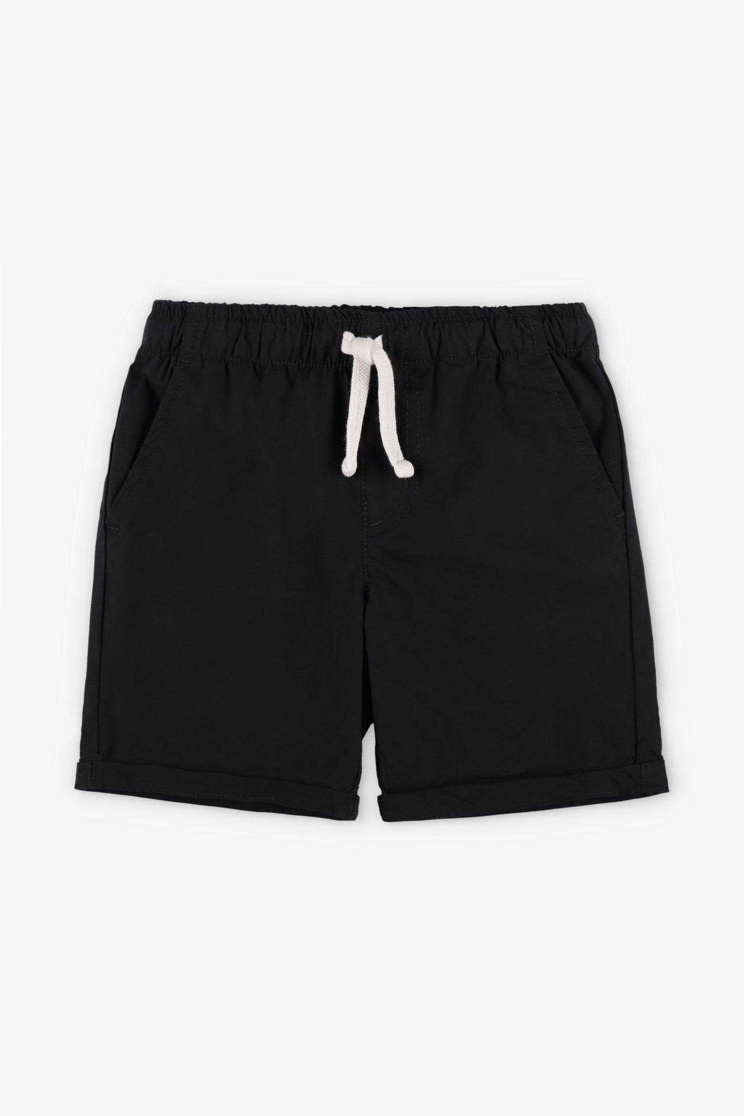 Bermuda en coton - Enfant garçon && NOIR
