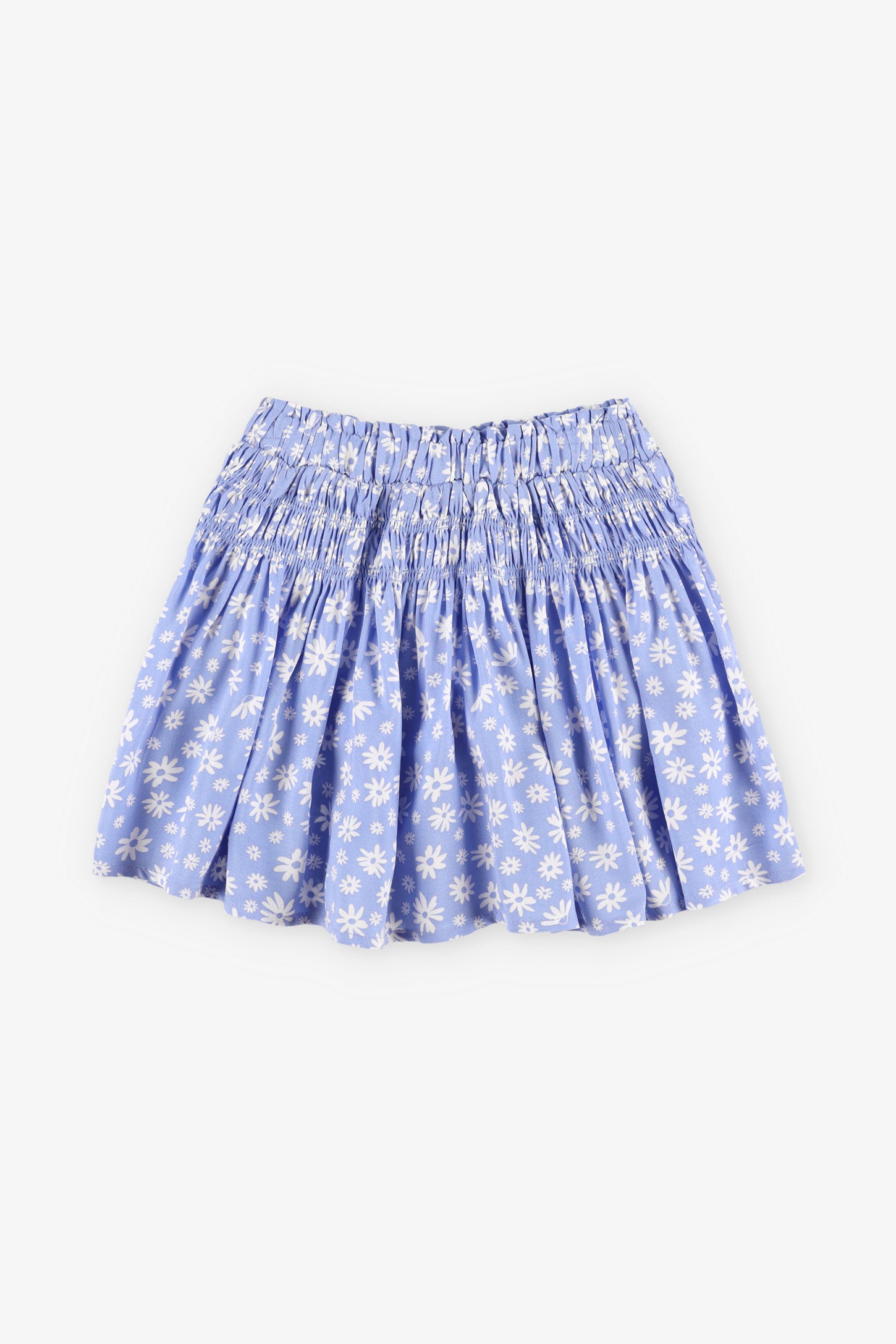 Jupe courte imprimé floral - Enfant fille && BLEU MULTI