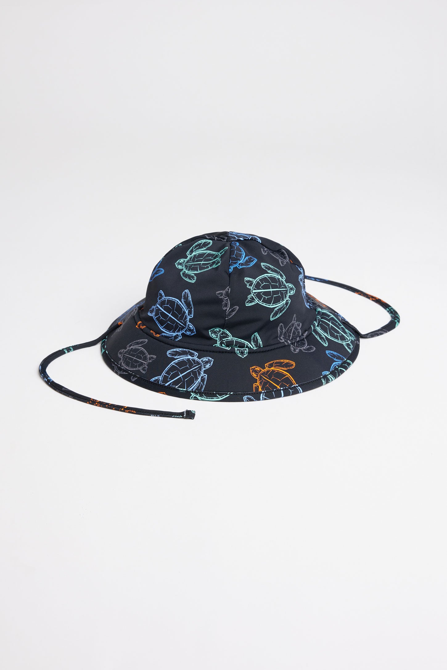 Chapeau réversible avec cordons, 2T-3T - Bébé garçon && NOIR/MULTI