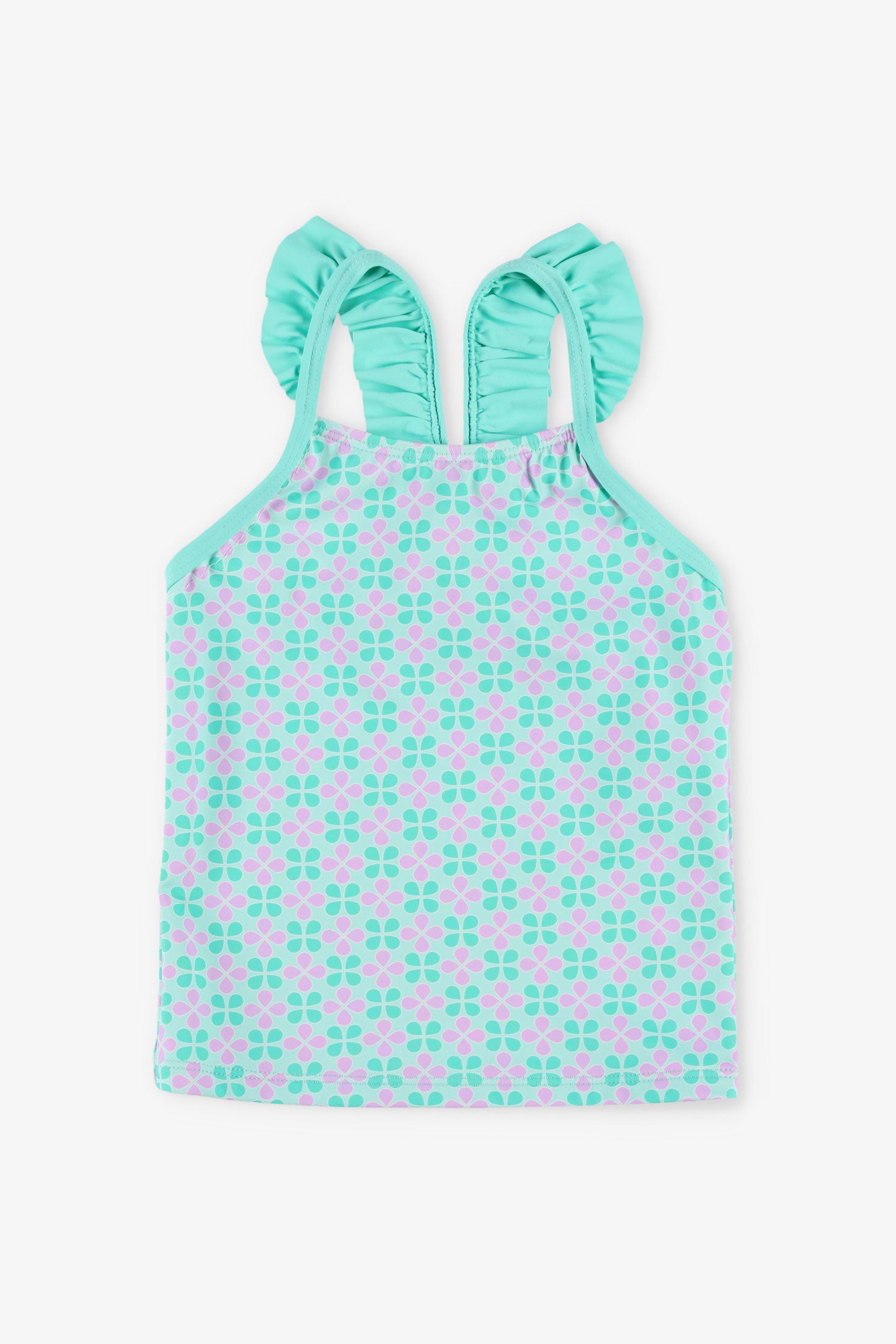 Haut maillot de bain Tankini, 2/25$ - Enfant fille && BLEU MULTI