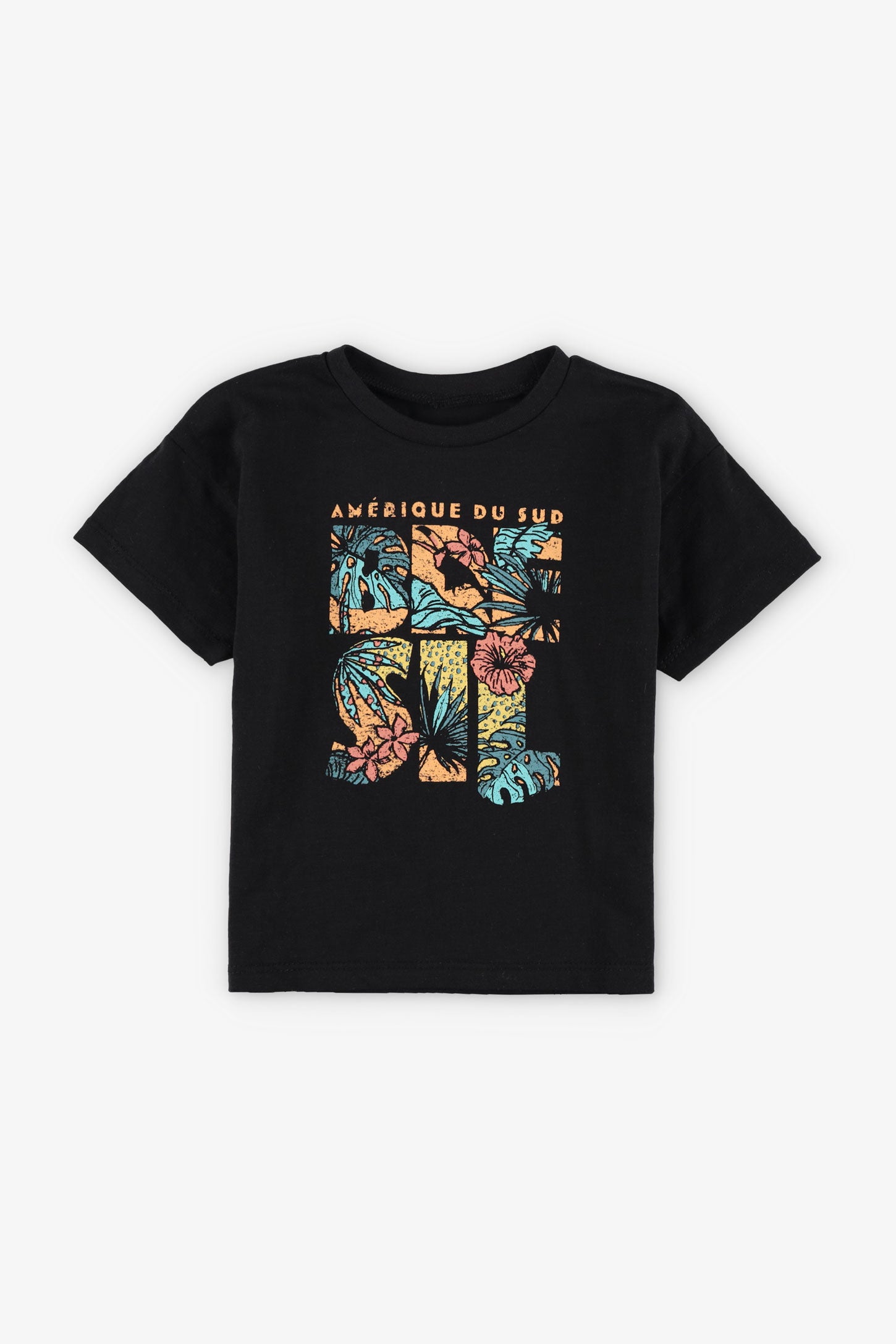 T-shirt coupe ample en coton, 2T-3T, 2/15$ - Bébé garçon && NOIR