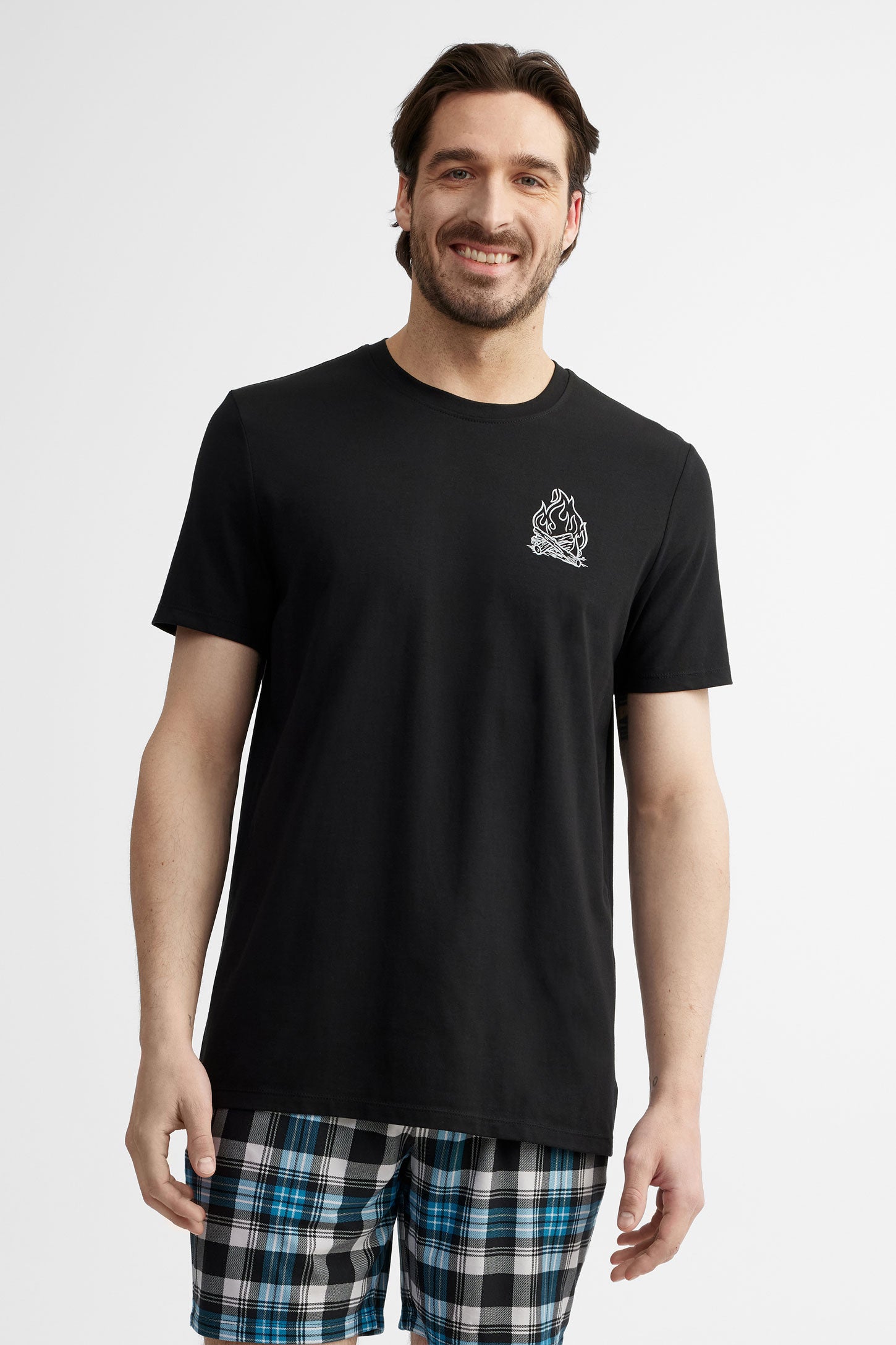 T-shirt pyjama modal, 2/40$ - Homme && NOIR