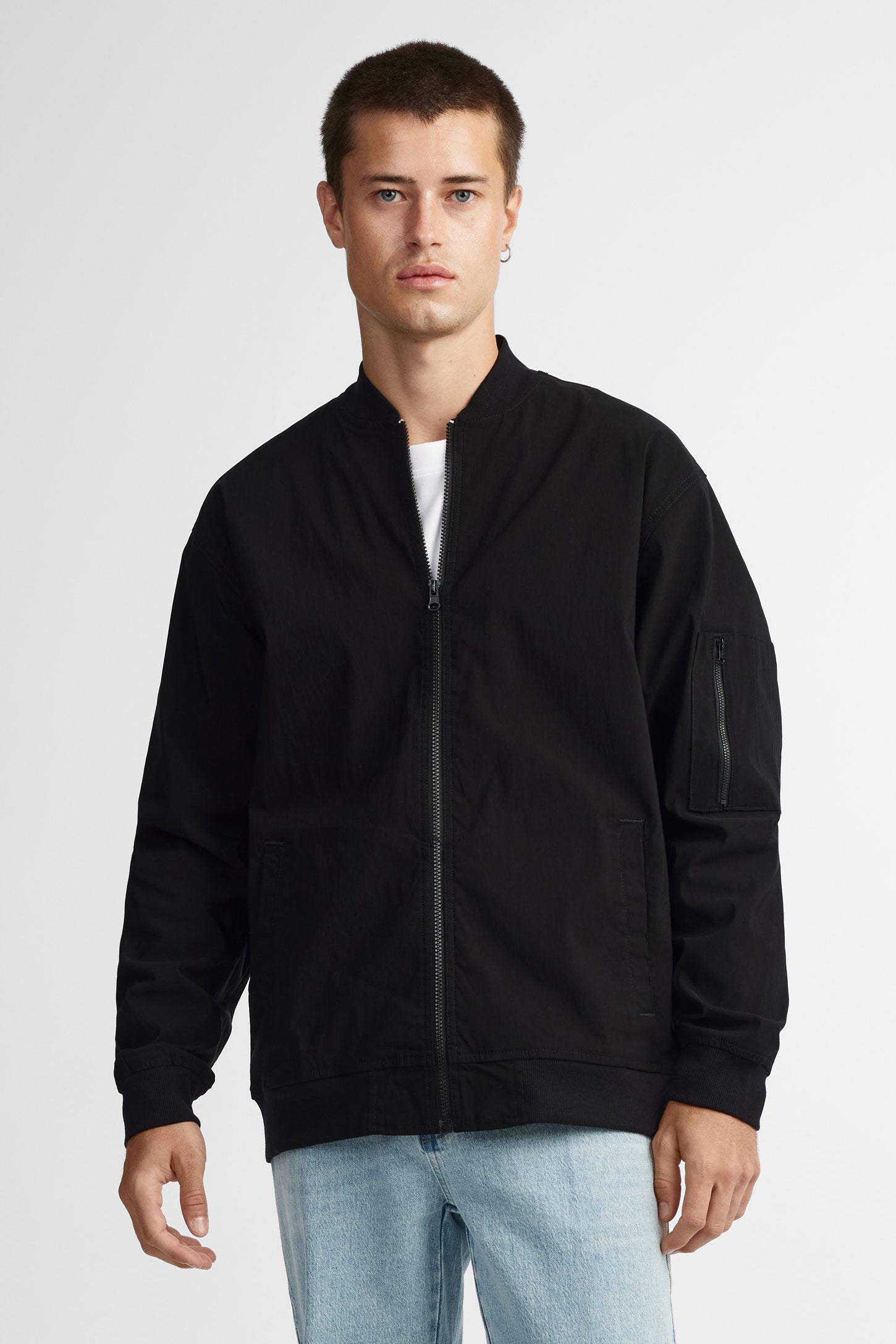 Veste bomber popeline - Homme && NOIR