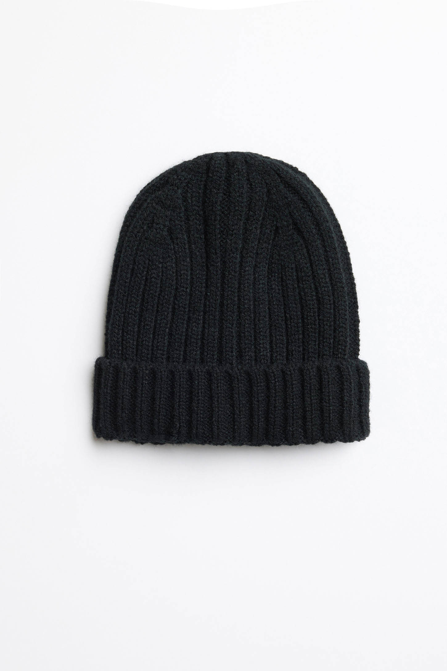 Tuque à revers en tricot - Enfant garçon && NOIR