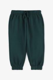 Pantalon jogger coton ouaté - Enfant garçon && VERT