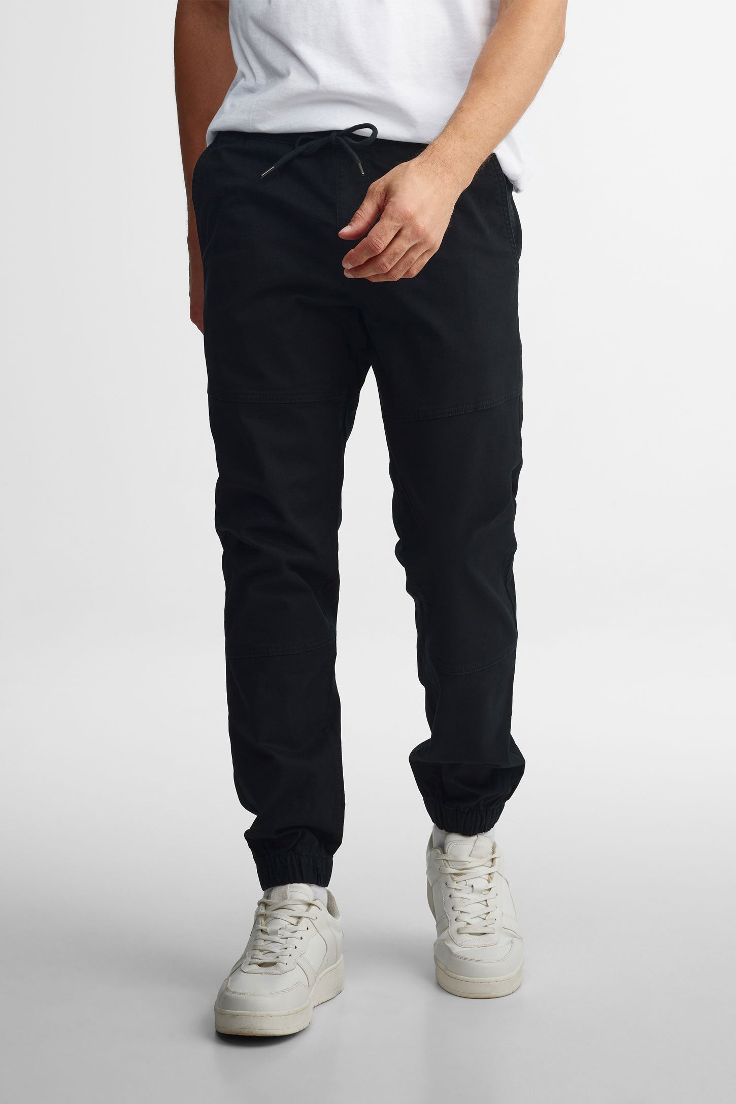 Pantalon jogger en twill - Homme && NOIR