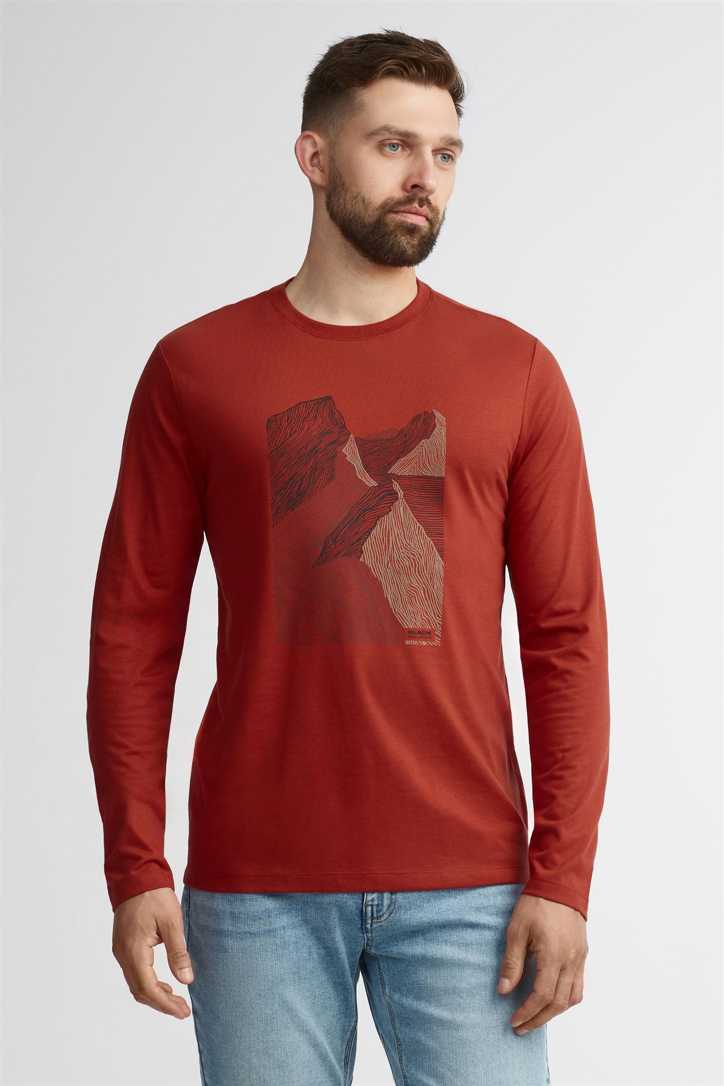Chandail coton bio polyester recyclé BM, 2/50$ - Homme && ROUGE