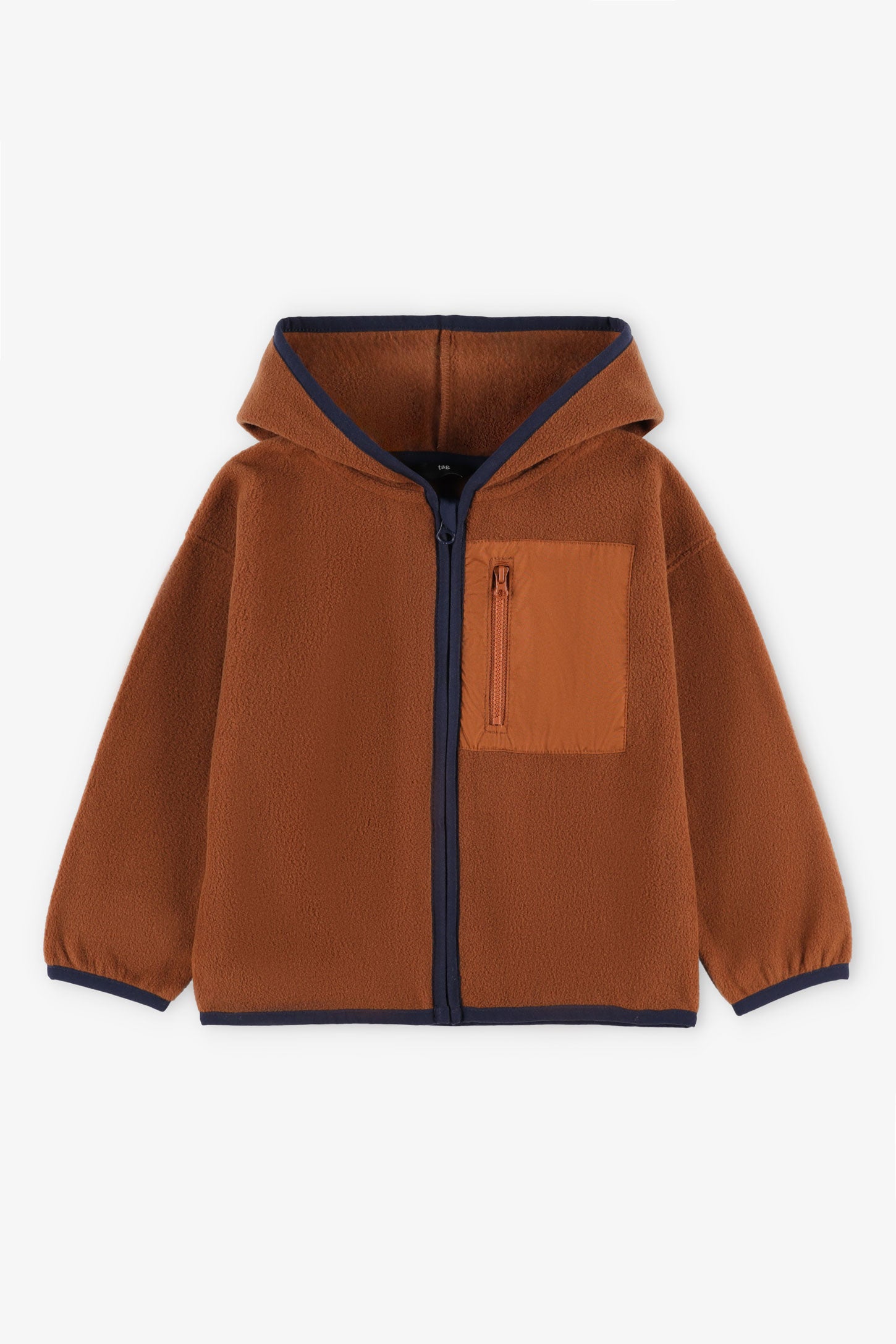 Veste à capuchon micropolar - Enfant garçon && ORANGE