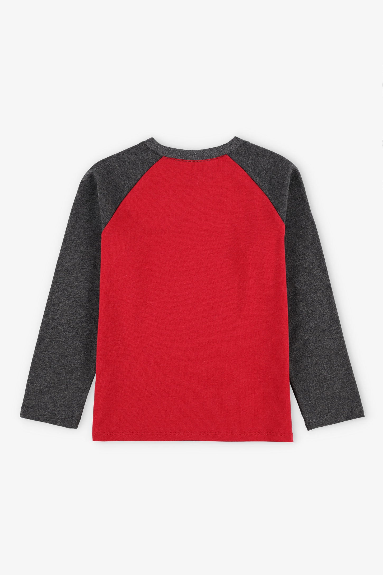 T-shirt manches longues à poche, 2/20$ - Enfant garçon && ROUGE