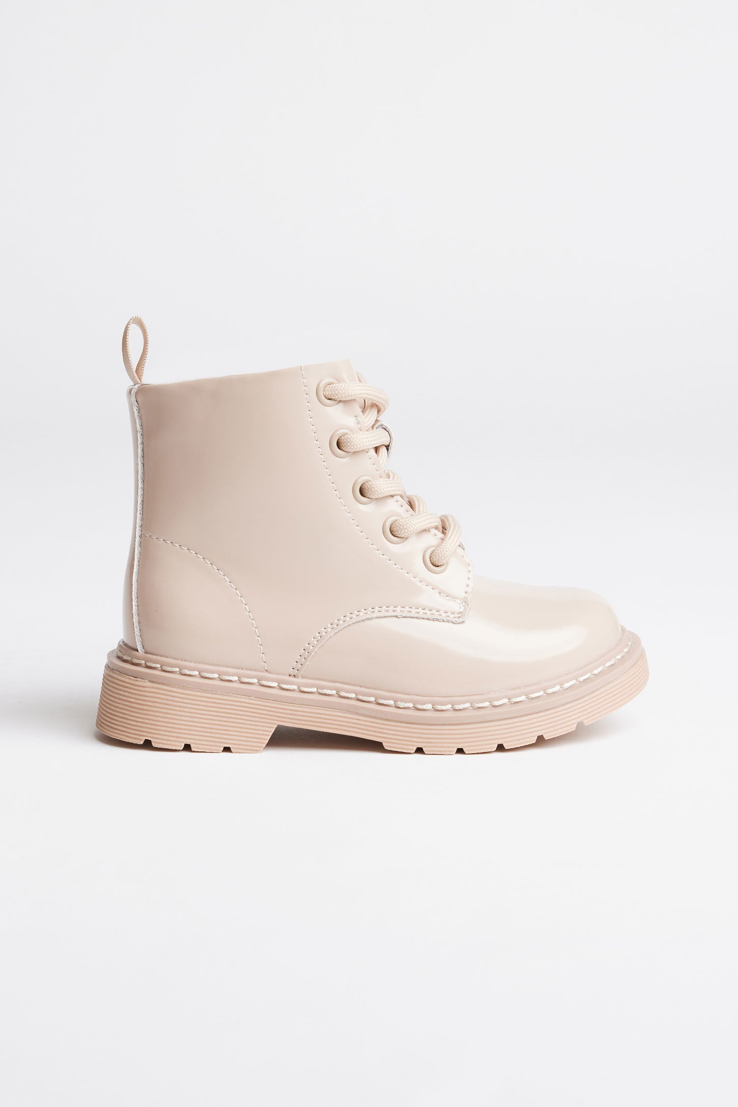 Bottillons militaires lustrés - Bébé fille && BEIGE