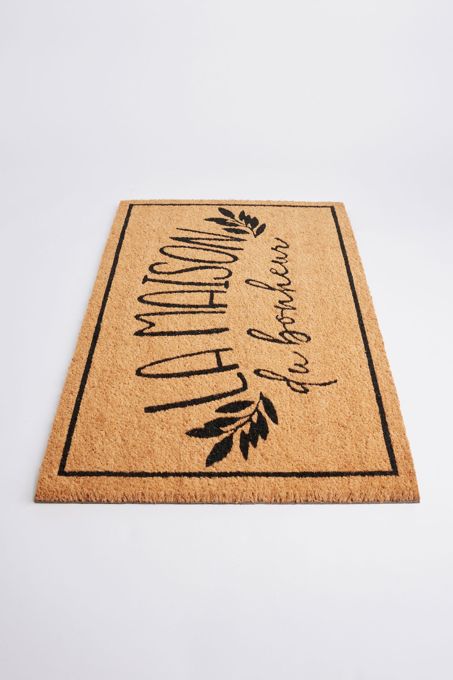 Paillasson imprimé 20 x 32'' - Maison && NOIR