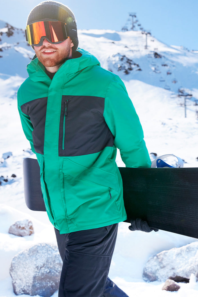 Manteau de ski hiver - Homme && VERT