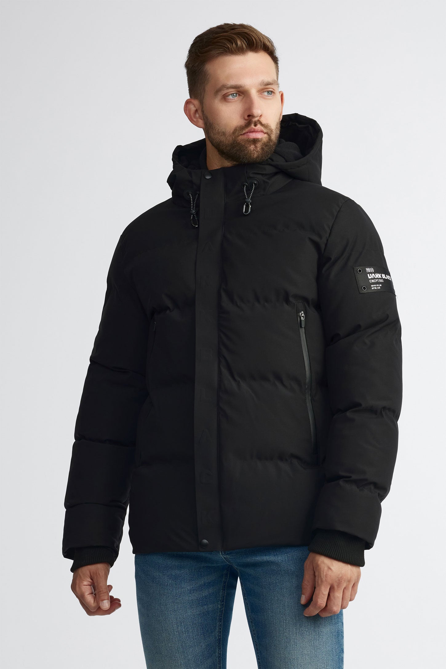 Manteau d'hiver matelassé - Homme && NOIR