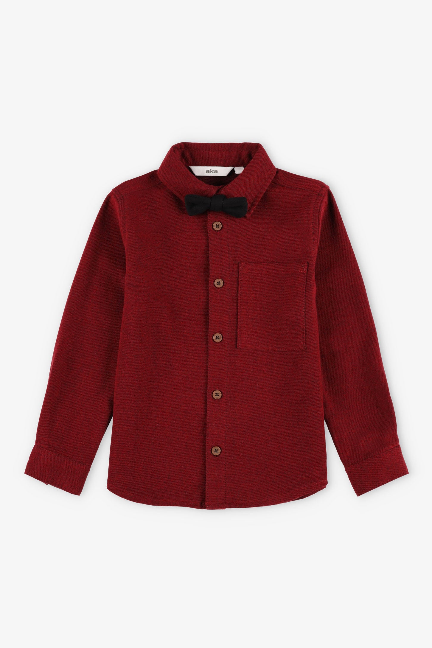 Chemise avec Nœud Papillon - Bébé Garçon && ROUGE