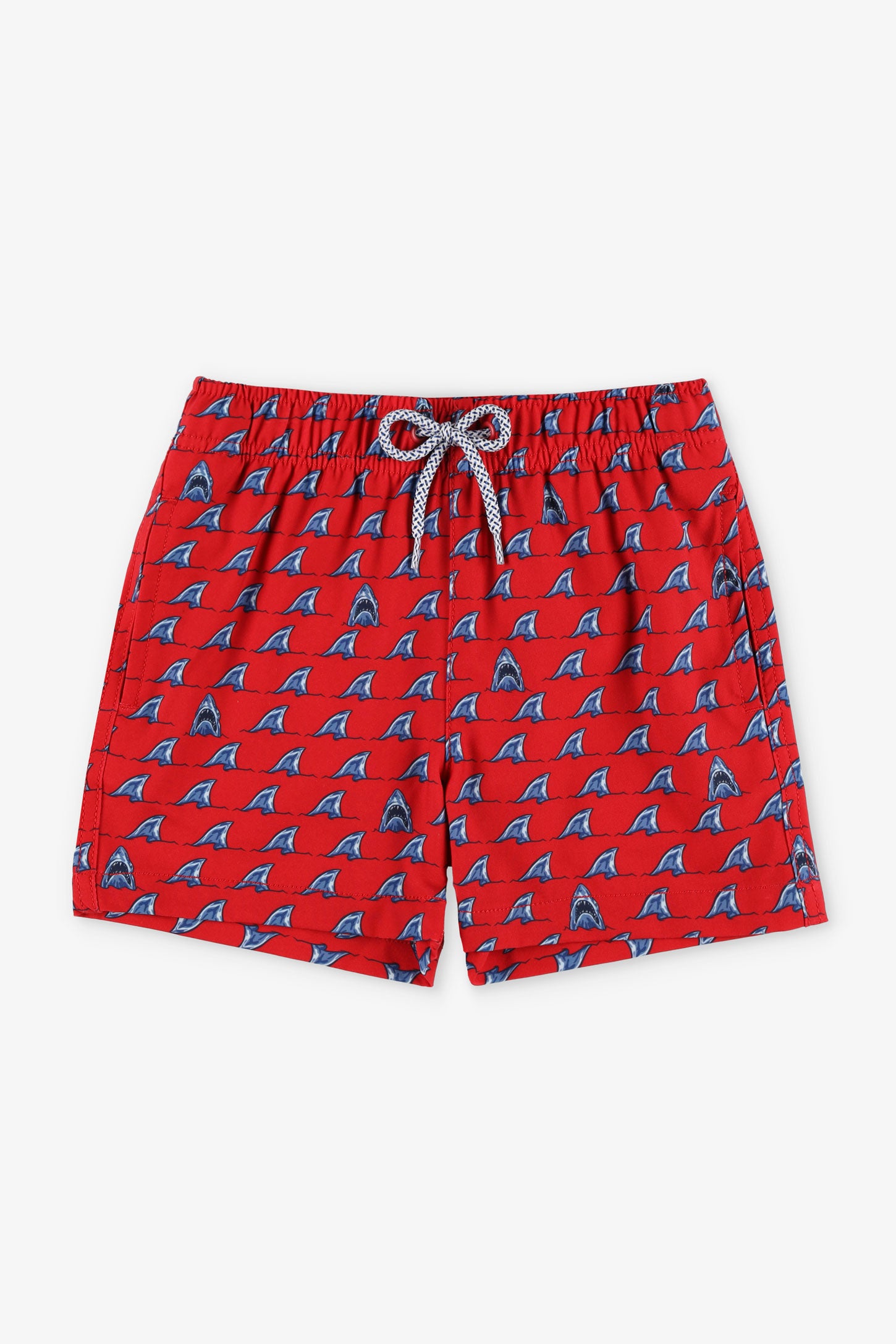 Short maillot de bain - Enfant garçon && ROUGE/MULTI