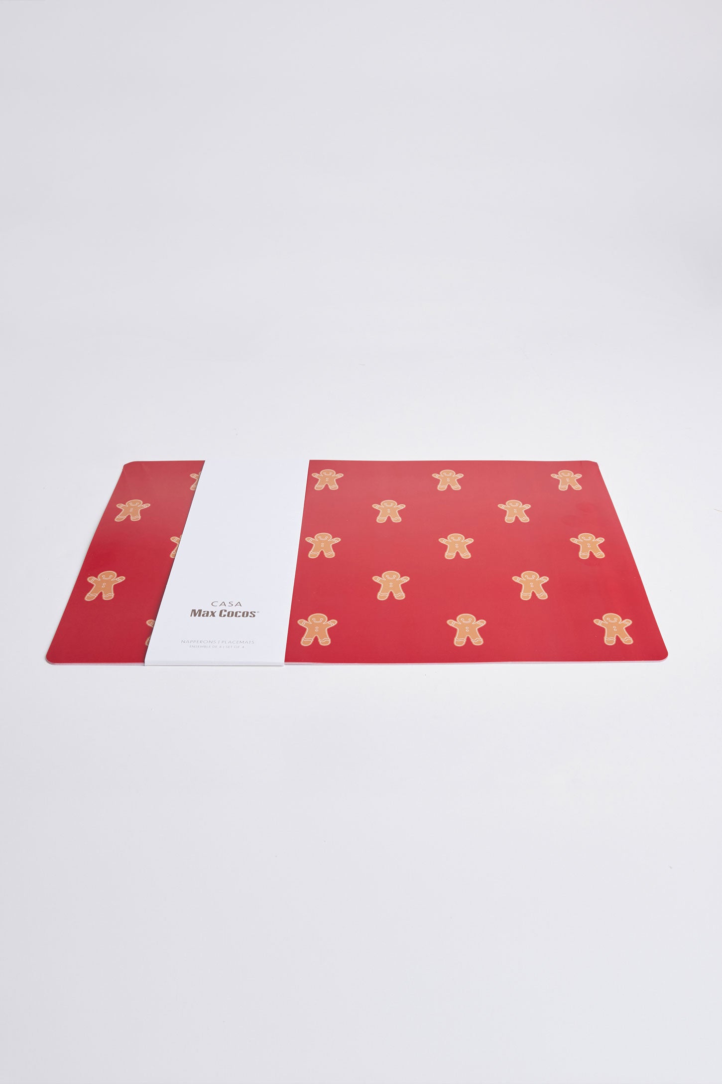 Paquet de 4 napperons 12 x 18'' - Maison && ROUGE