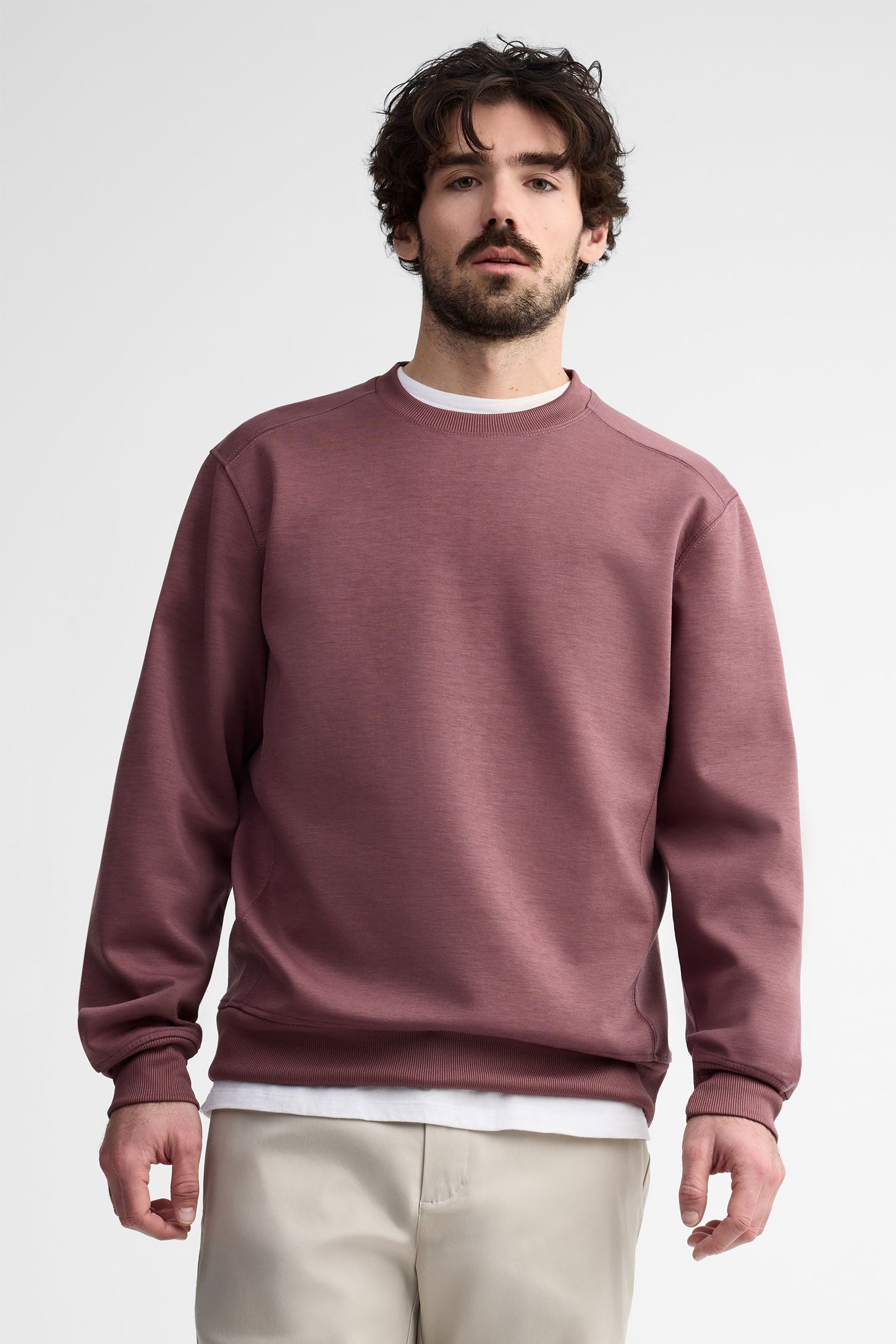 Chandail col rond ouaté - Homme && ROSE