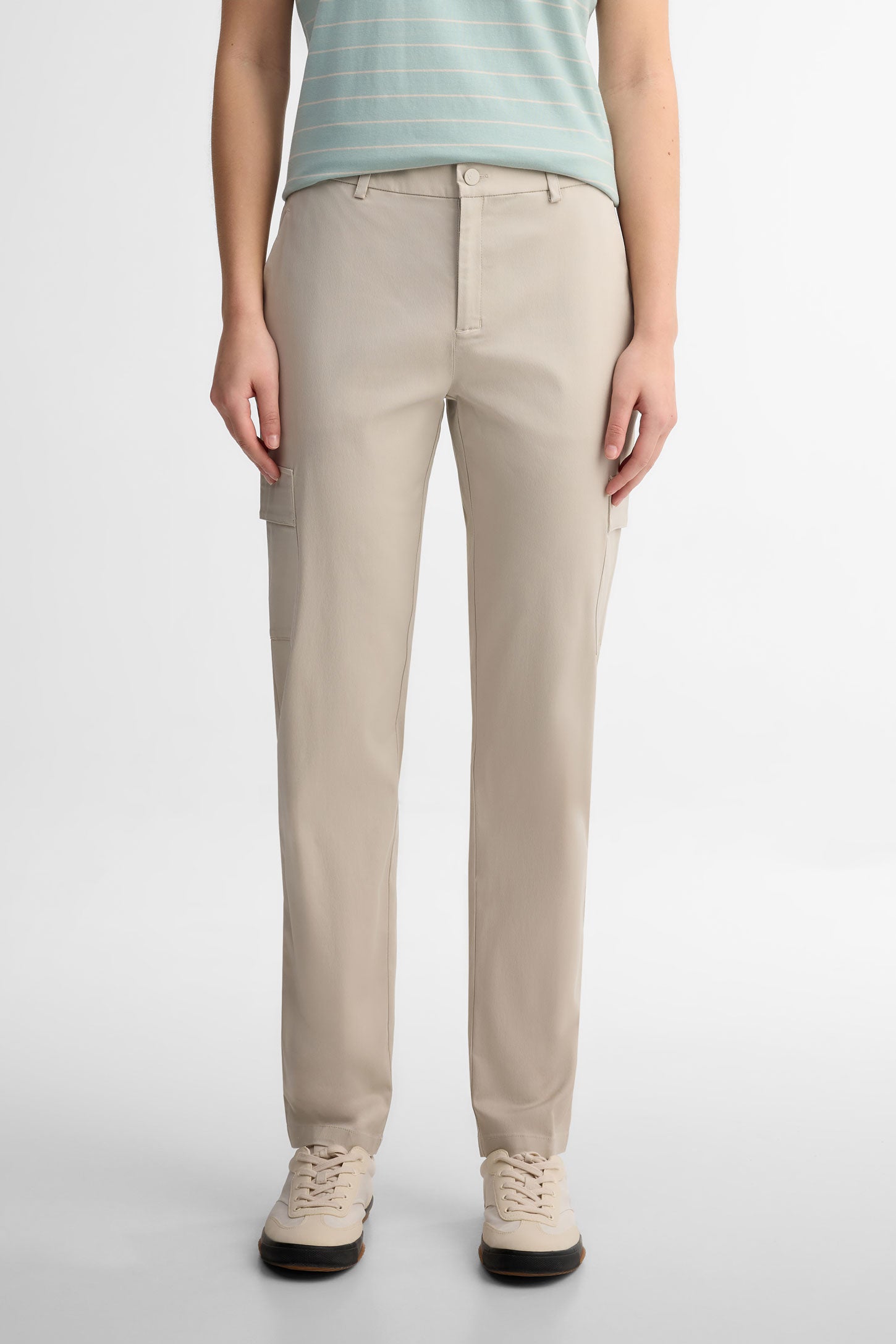 Pantalon jambe étroite BM - Femme && GRIS
