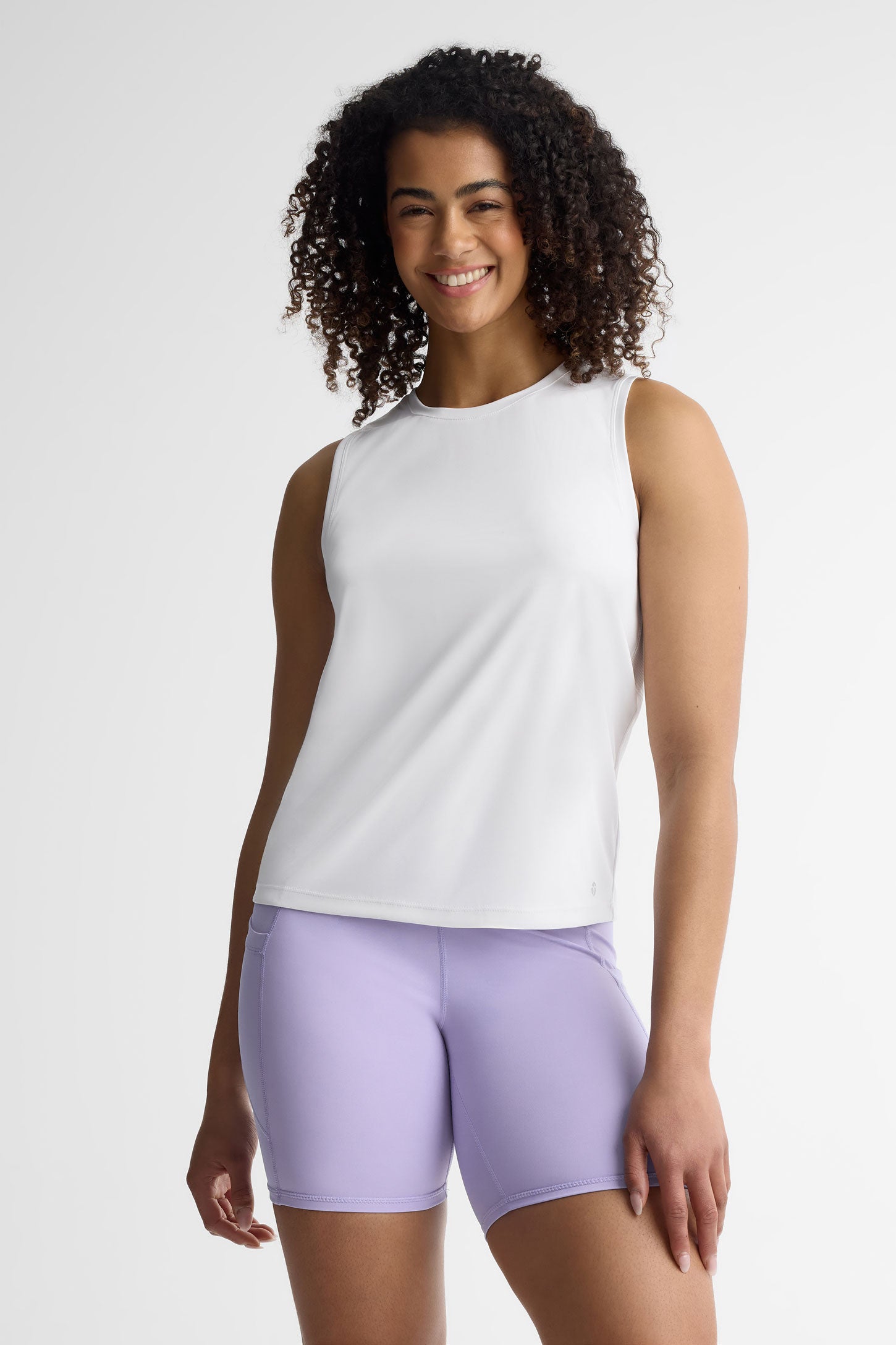 Camisole muscle athlétique - Femme && BLANC