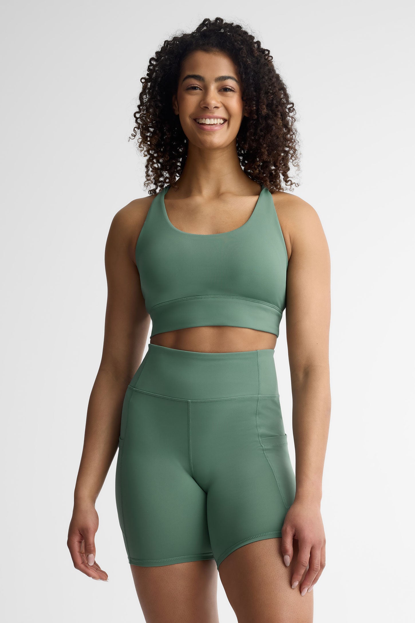 Soutien-gorge athlétique - Femme && VERT