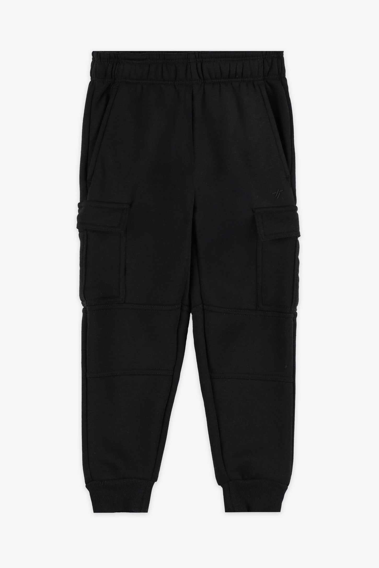 Pantalon jogger cargo athlétique - Enfant garçon && NOIR