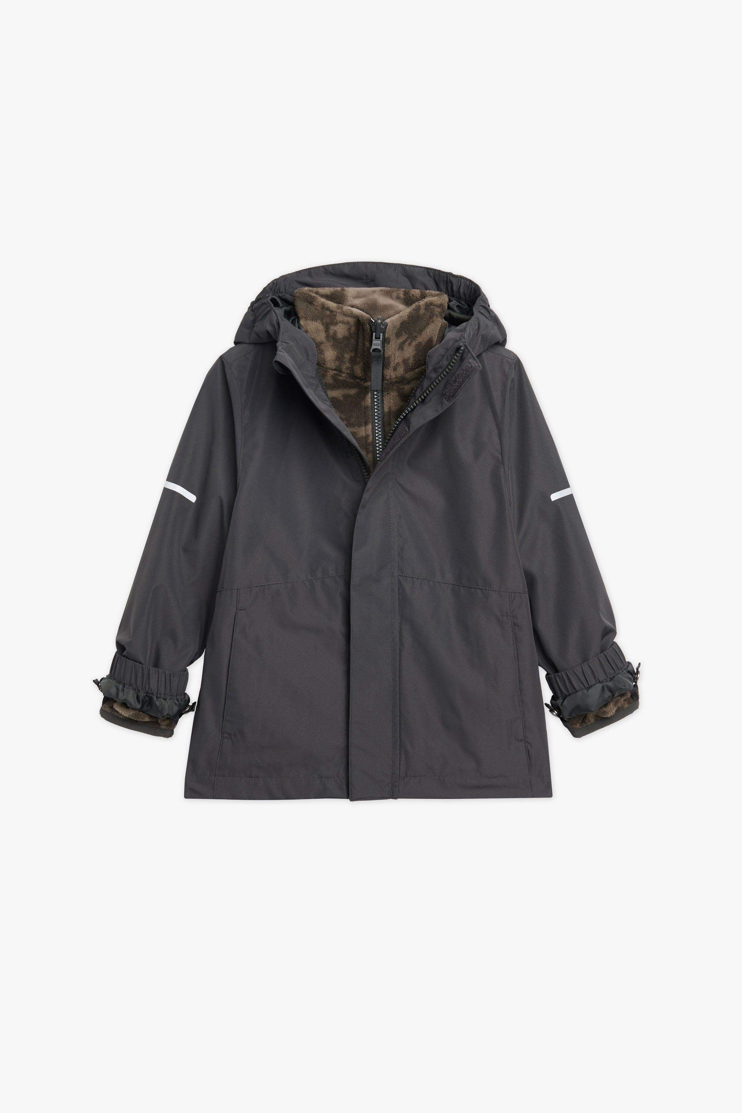 Manteau 3-en-1 résistant à l'eau - Enfant garçon && NOIR