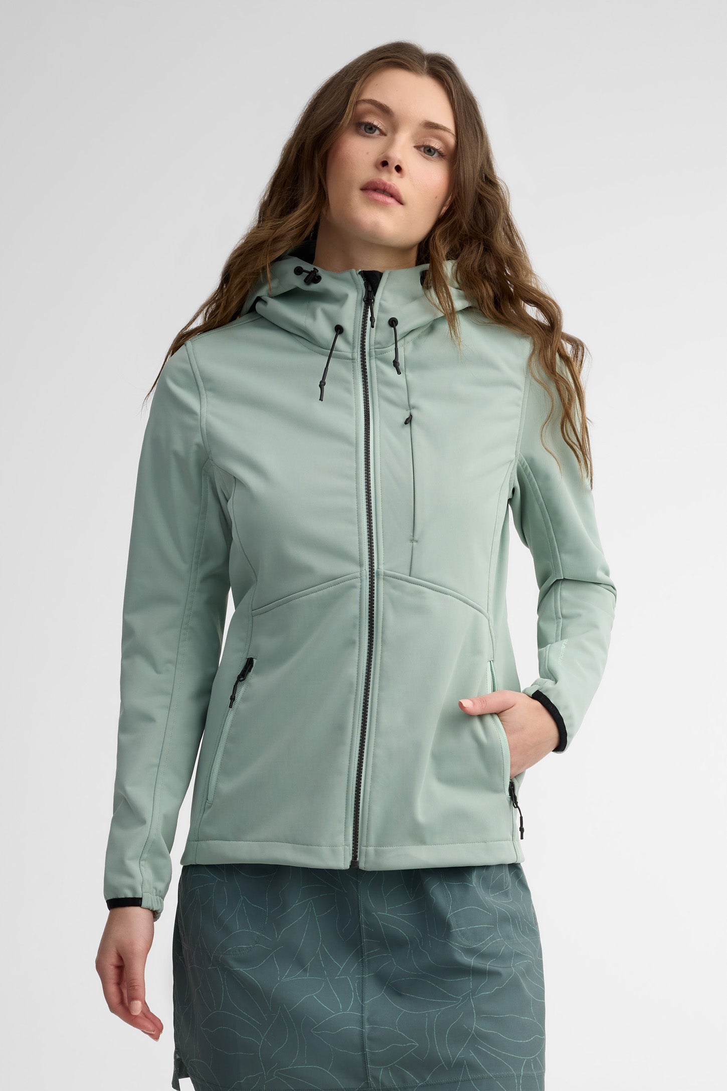 Manteau imperméable BM - Femme && VERT DE GRIS