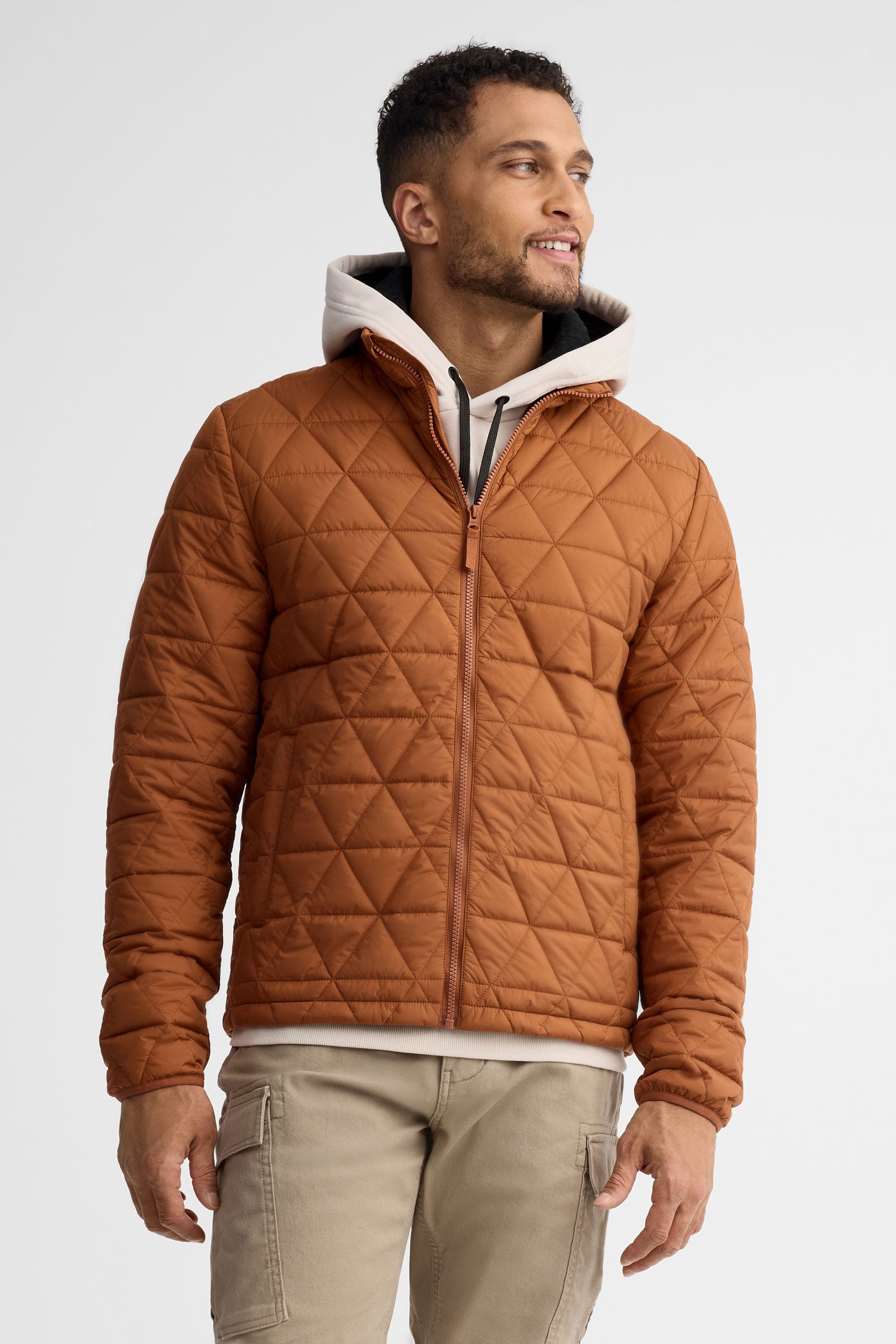 Manteau matelassé - Homme && BRUN