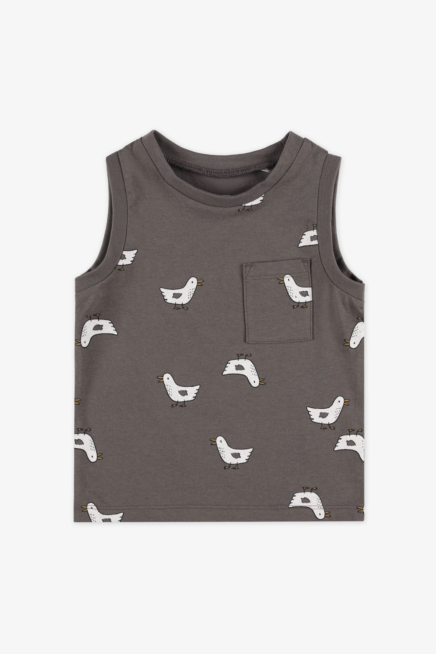 Camisole col rond en coton, 2/15$ - Bébé garçon && GRIS