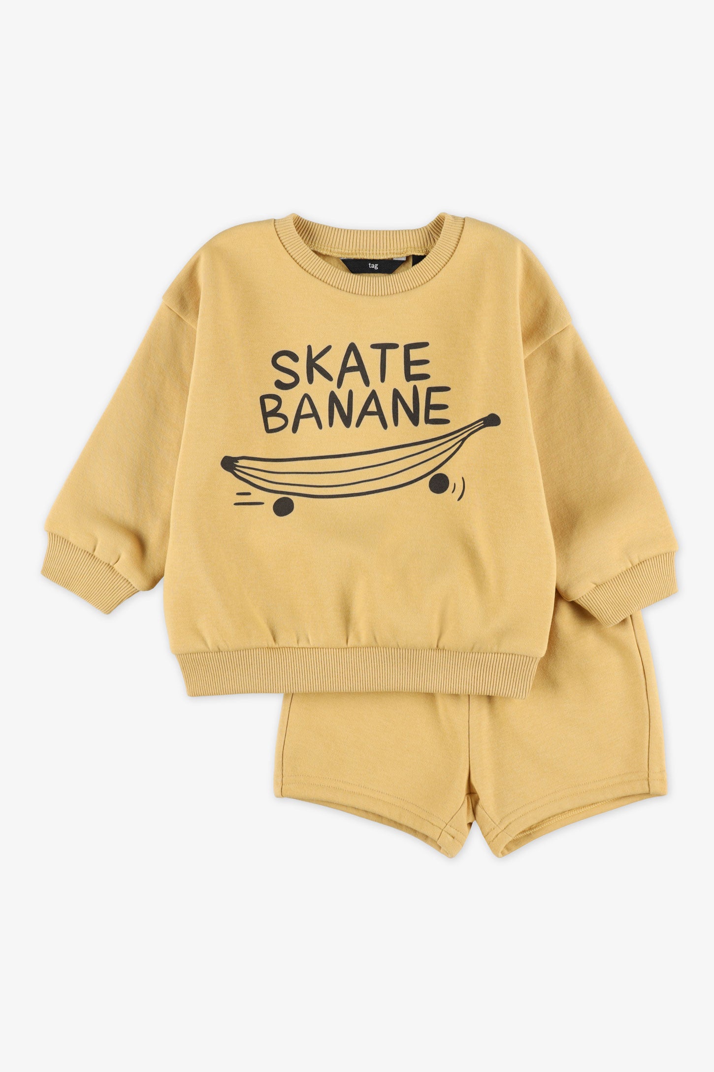 Ensemble 2-pièces chandail et short - Bébé garçon && JAUNE/MULTI