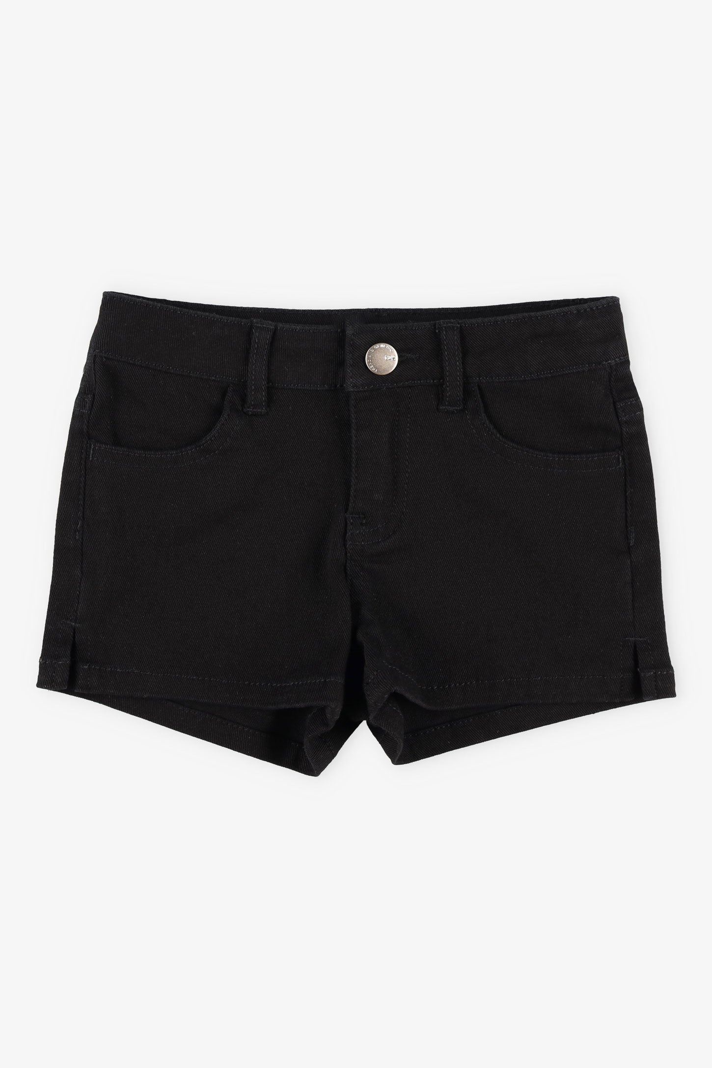 Short en jeans - Enfant fille && NOIR