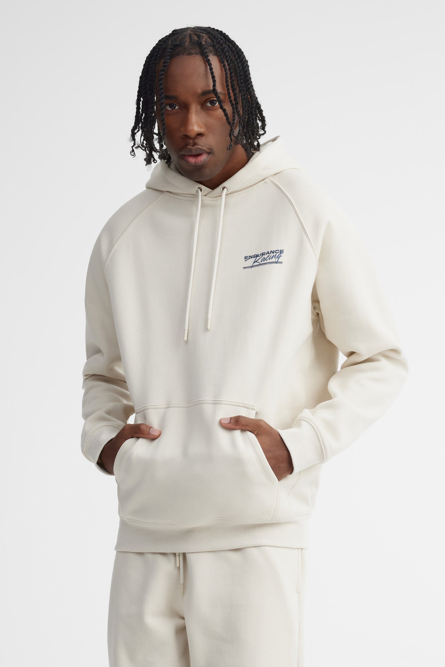 Chandail à capuchon coton ouaté - Homme && BEIGE/MULTI