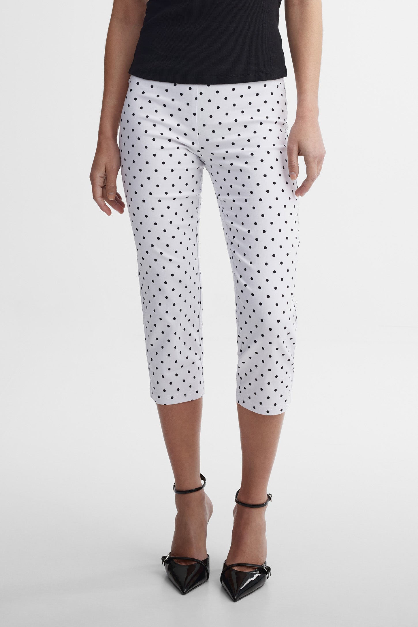 Capri coupe ajustée - Femme && BLANC MULTI