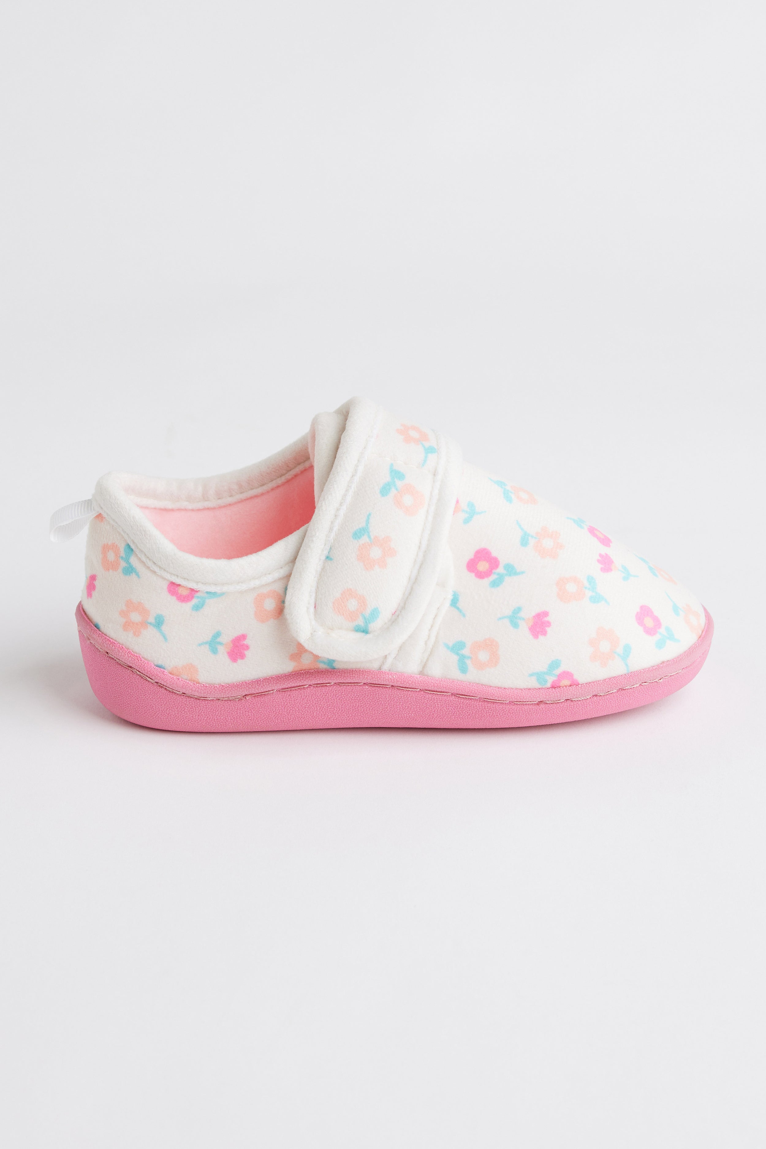 Pantoufles semelles rigides - Enfant fille && BLANC MULTI
