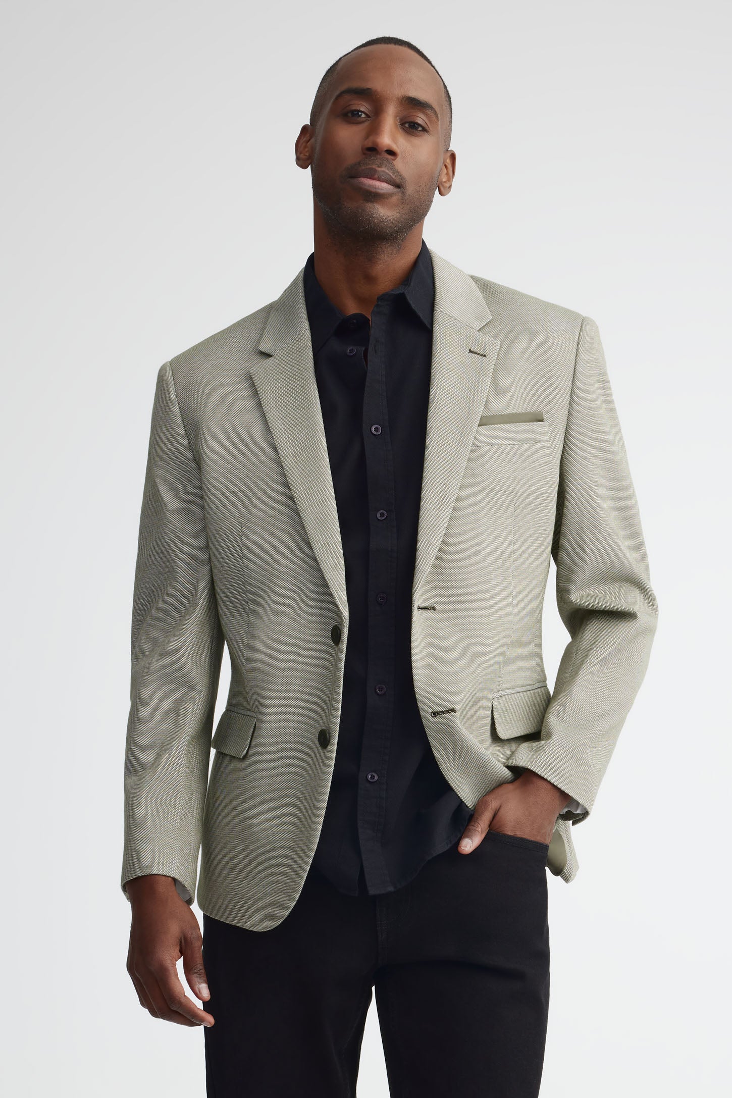 Veston habillé - Homme && VERT/MULTI