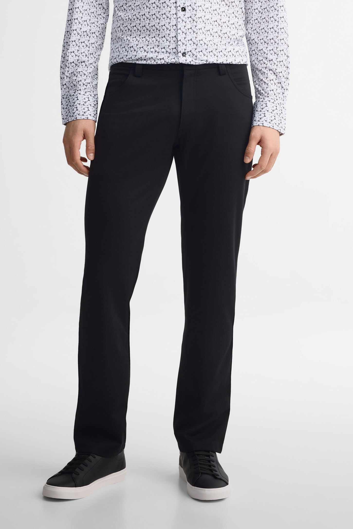 Pantalon coupe semi-ajustée habillé - Homme && NOIR