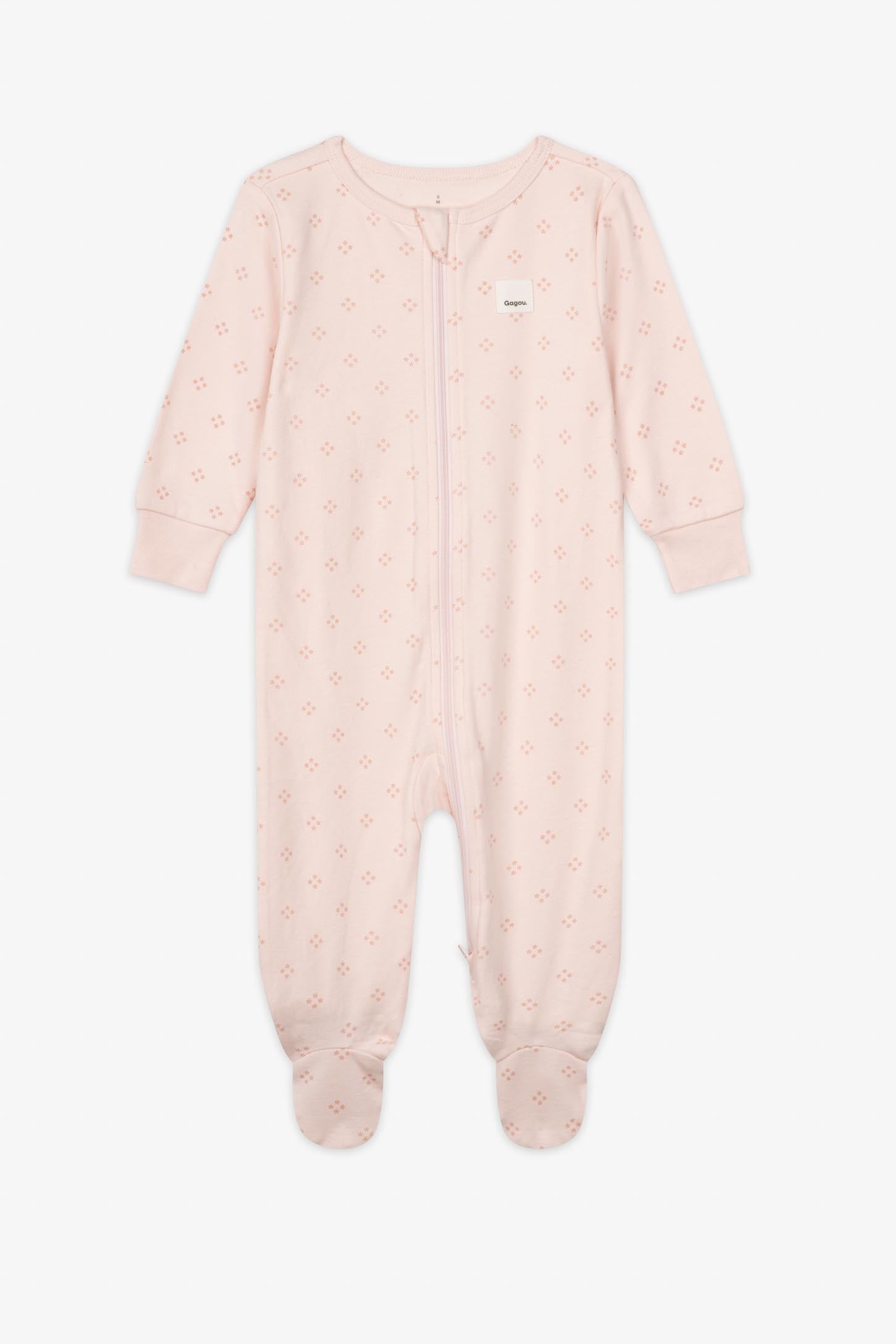 Pyjama 1-pièce coton bio - Bébé && ROSE
