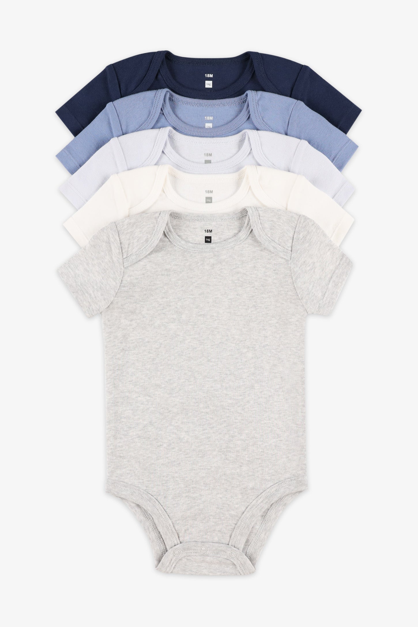 Lot de 5 cache-couches - Bébé && BLEU