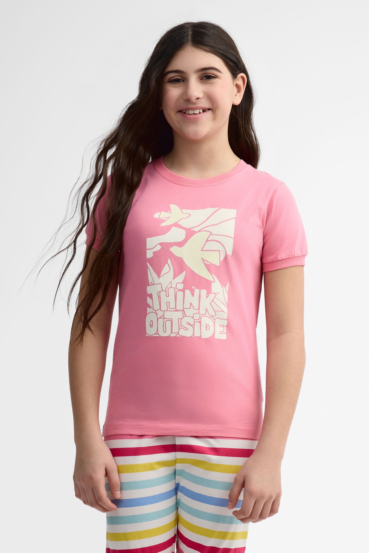 Pyjama 2-pièces imprimé phosphorescent, 2/40$ - Ado fille && ROSE
