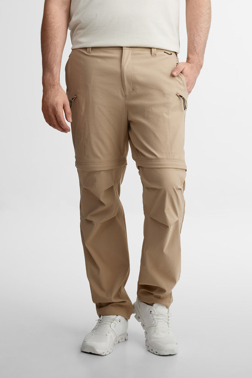 Pantalon convertible en short BM - Homme && BRUN